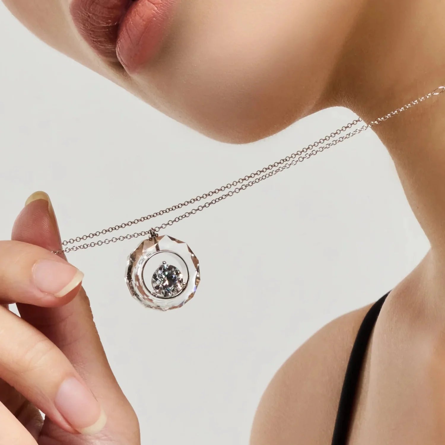  THE NECKLACE - THE NECKLACE -  2ct Round Cut Lab-Grown Diamond IGI Certified -  The Future Rocks -    2 