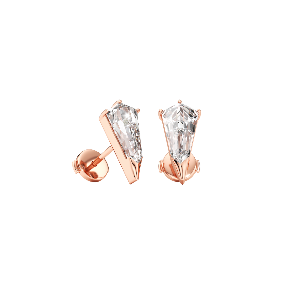 Phoenix large gaze studs - Phoenix Large Gaze Diamond Stud Earrings -  The Future Rocks -    3