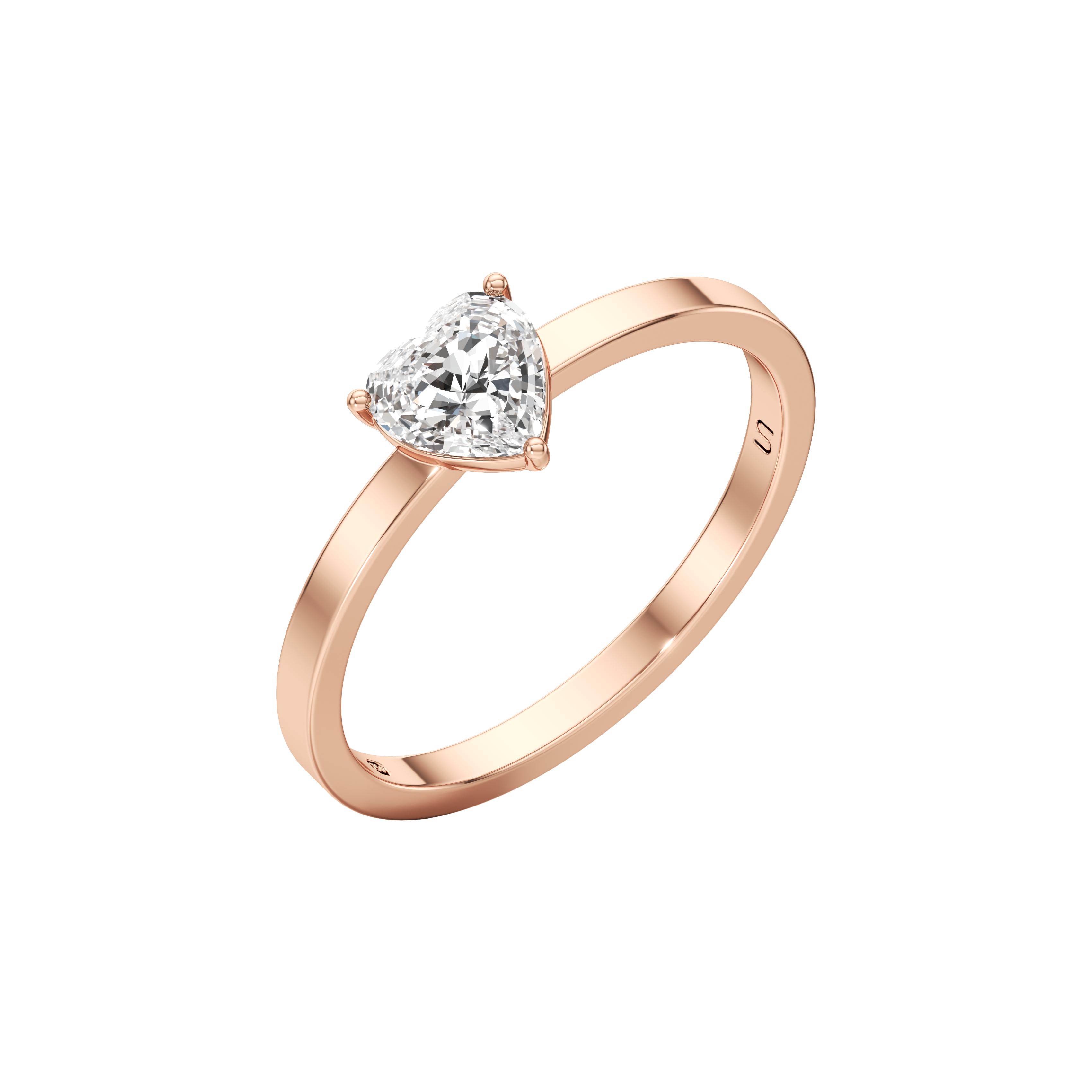 Whirlwind heart solitaire ring - Heart Shaped Diamond Solitaire Ring -  The Future Rocks -    5