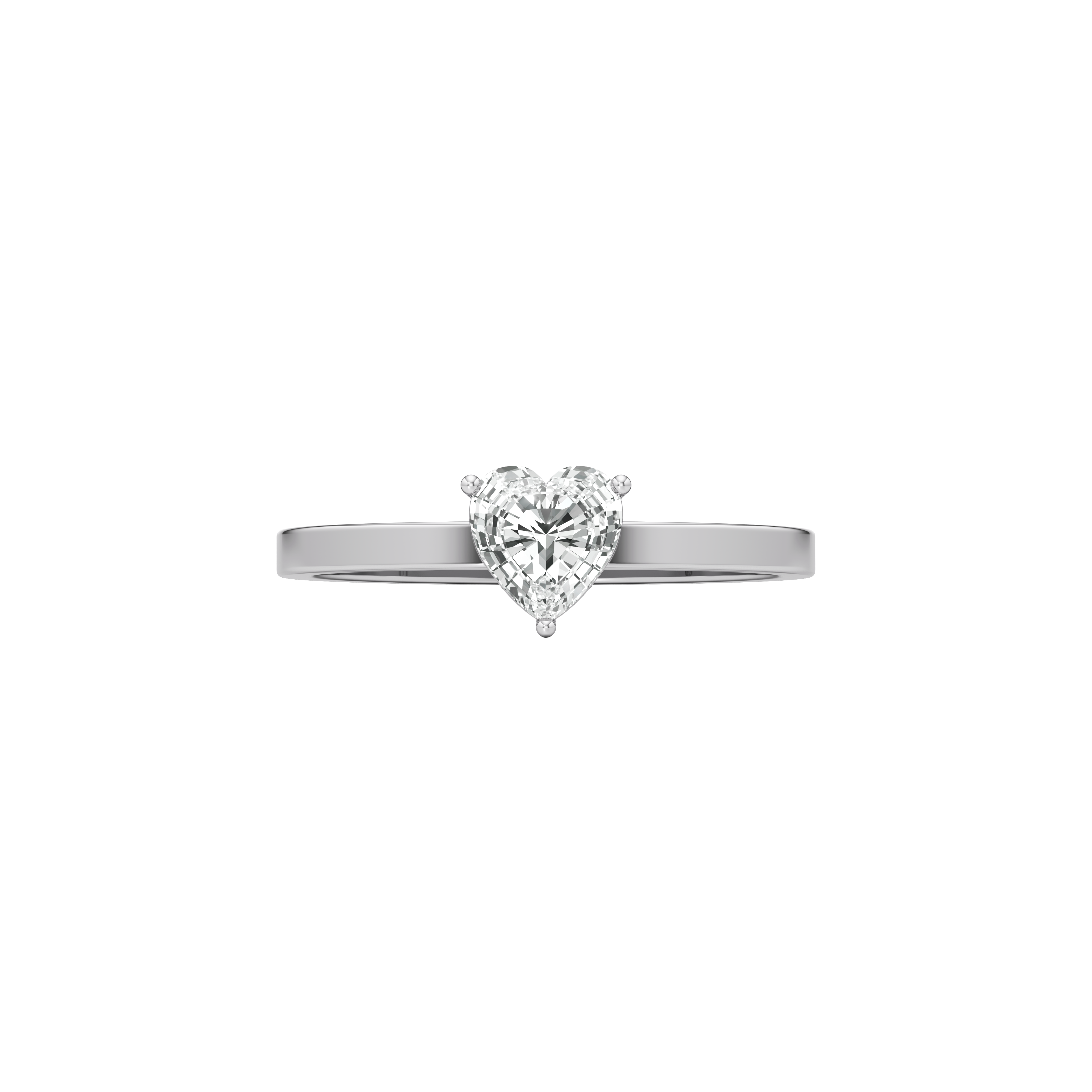 Whirlwind heart solitaire ring - Heart Shaped Diamond Solitaire Ring -  The Future Rocks -    4