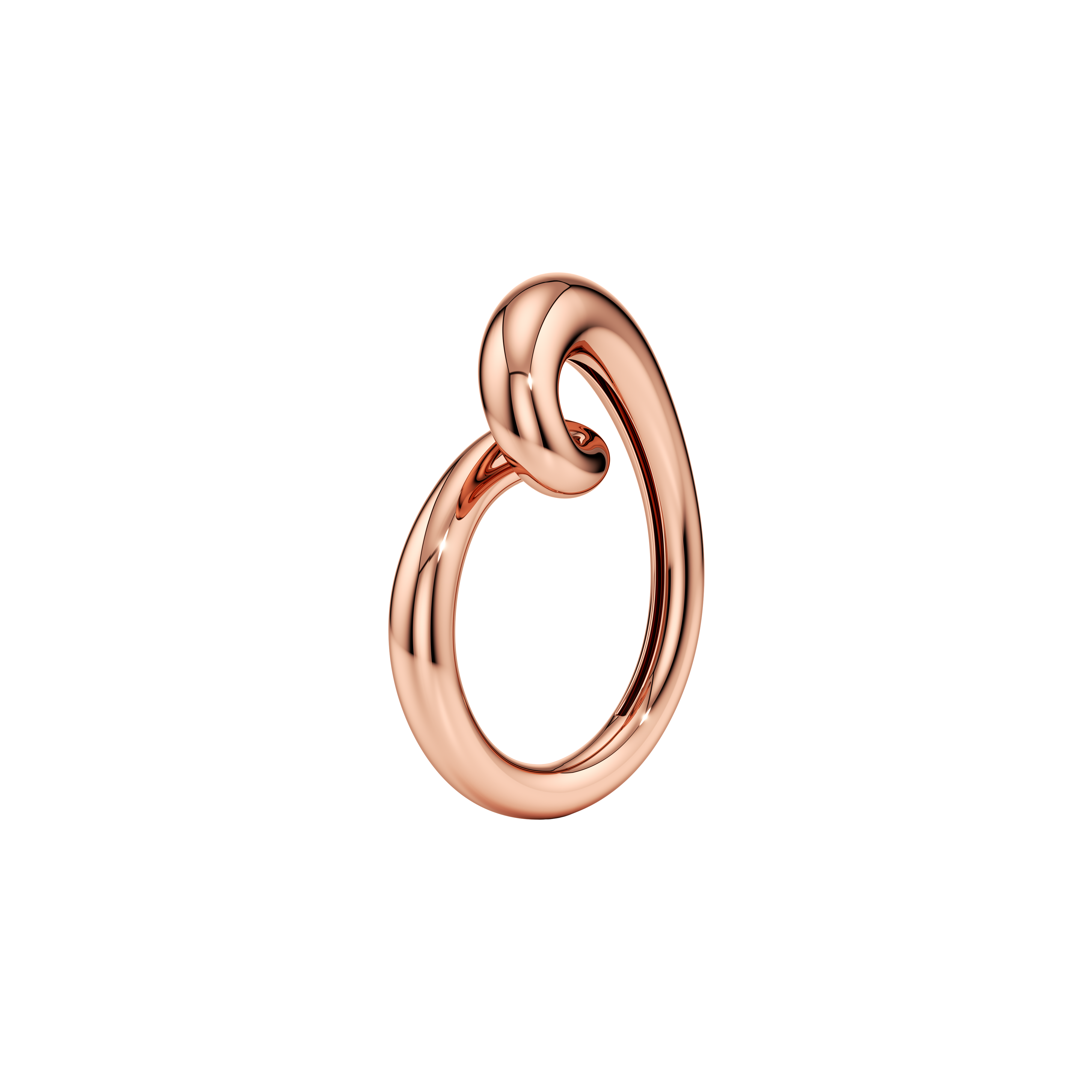 Whirlwind gold ring - Solid Gold Heart Ring -  The Future Rocks -    6