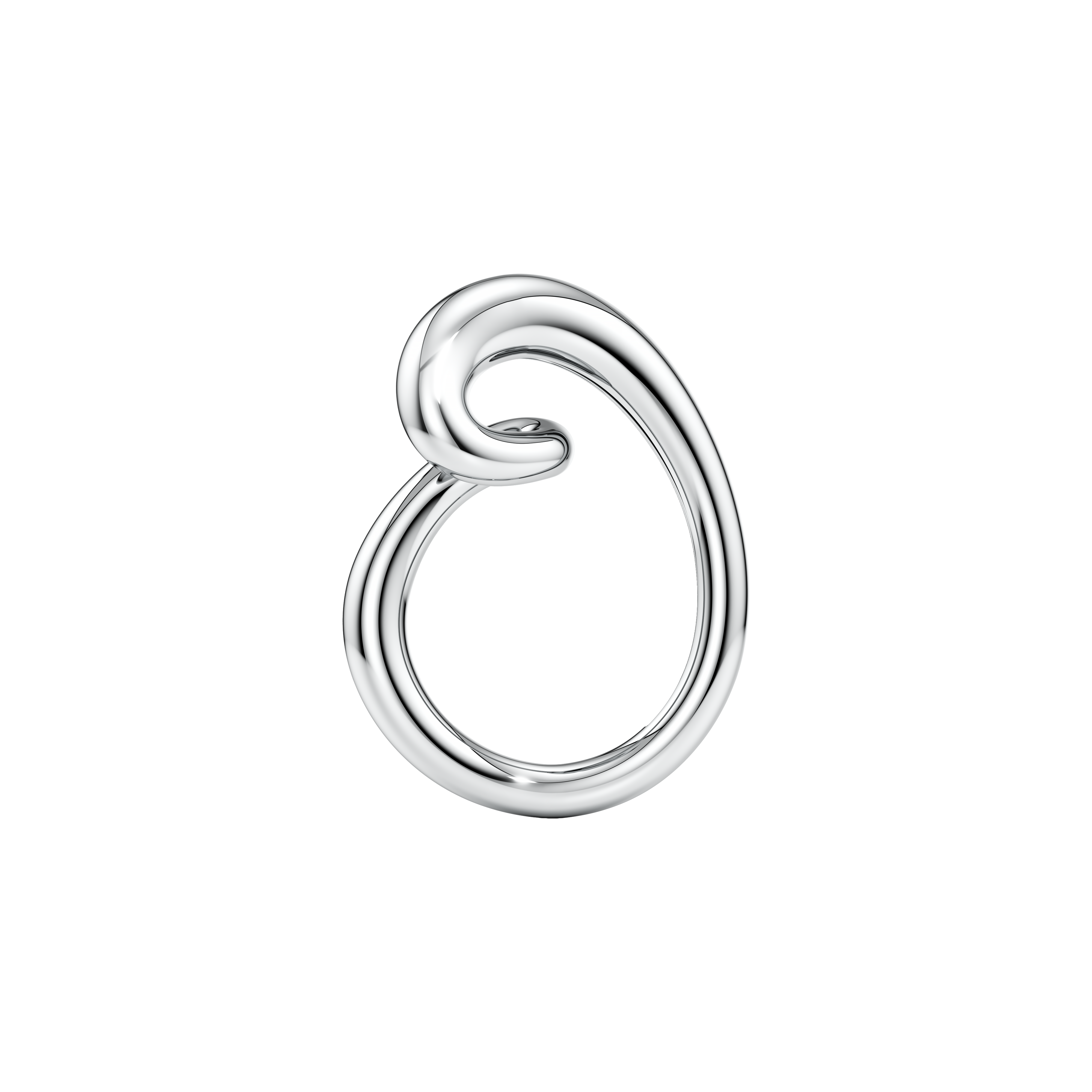  Whirlwind gold ring - Solid Gold Heart Ring -  The Future Rocks -    5 