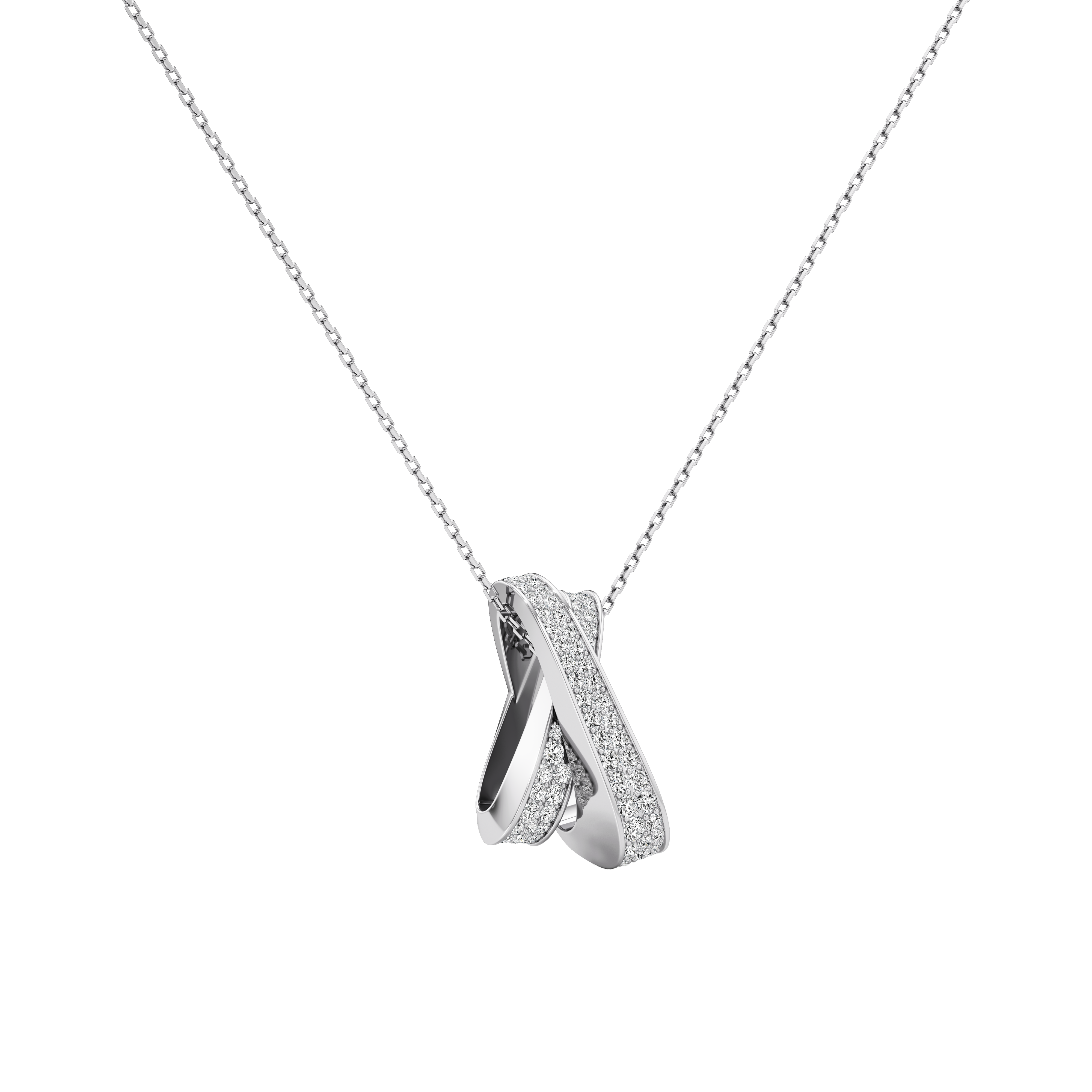  Infinite full pavé pendant necklace - Infinite Full Pavé Diamond Pendant Necklace -  The Future Rocks -    4 