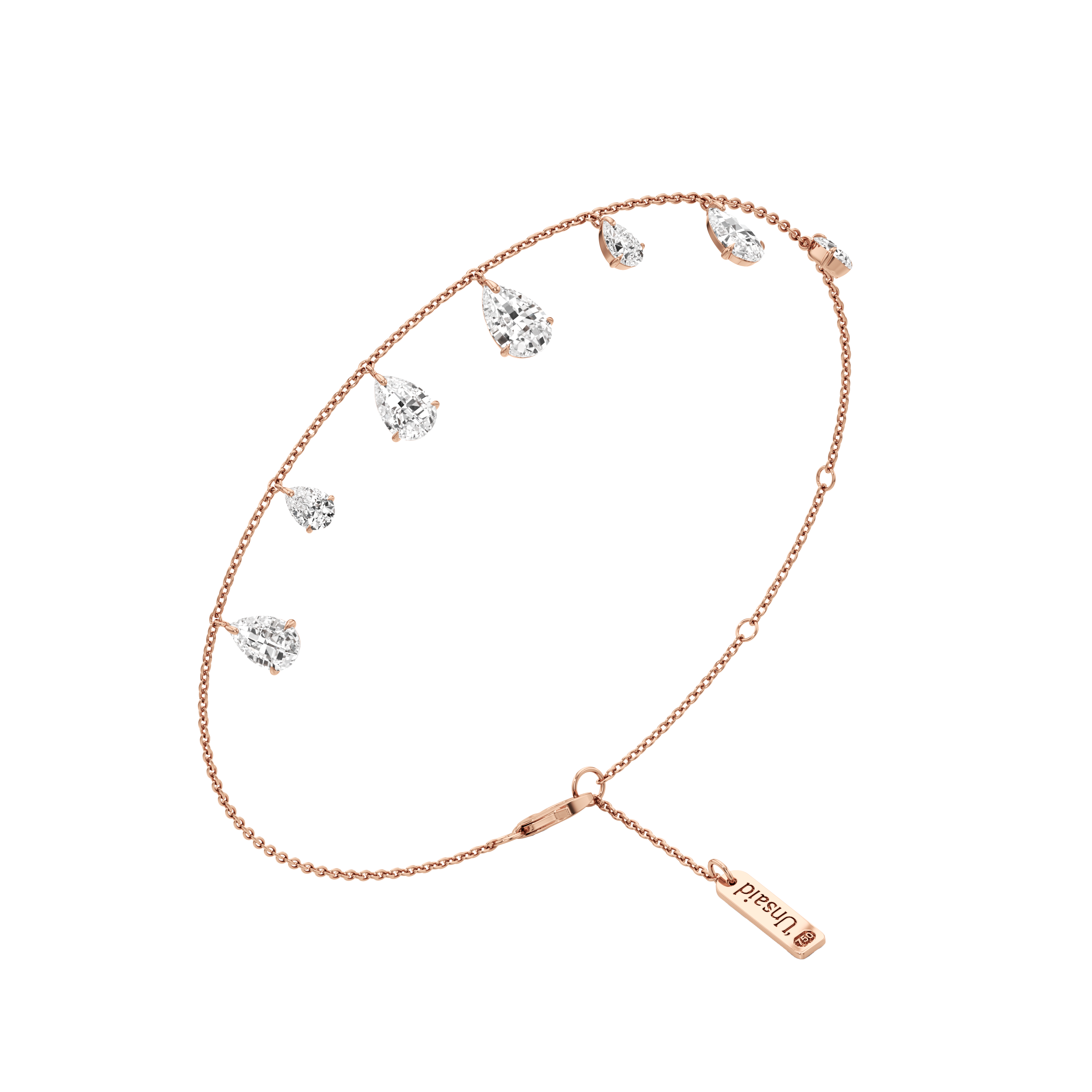  Tear charm diamond bracelet - Tear Charm Diamond Bracelet -  The Future Rocks -    5 