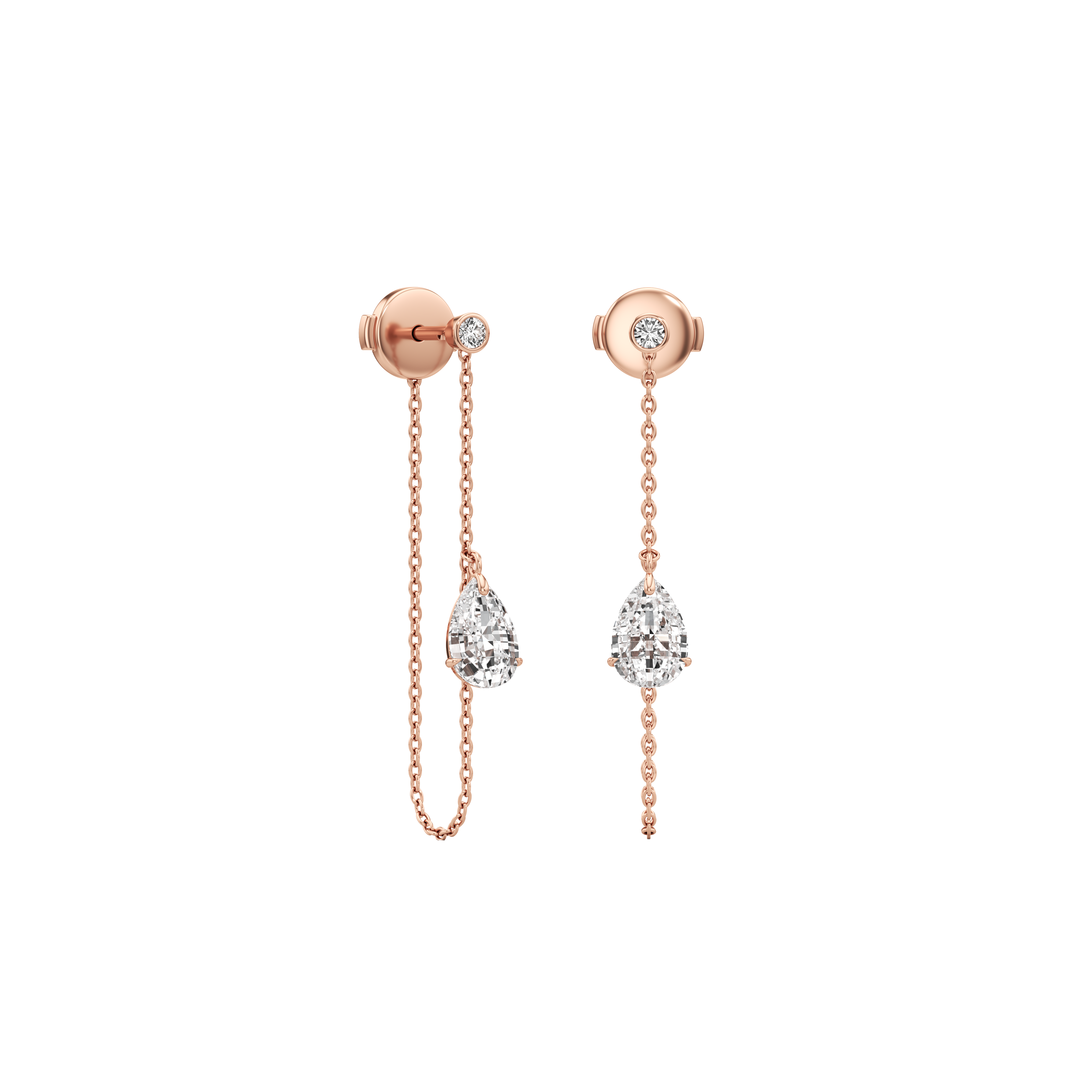  Tear pure drop earrings - Tear Pure Diamond Drop Earrings -  The Future Rocks -    4 