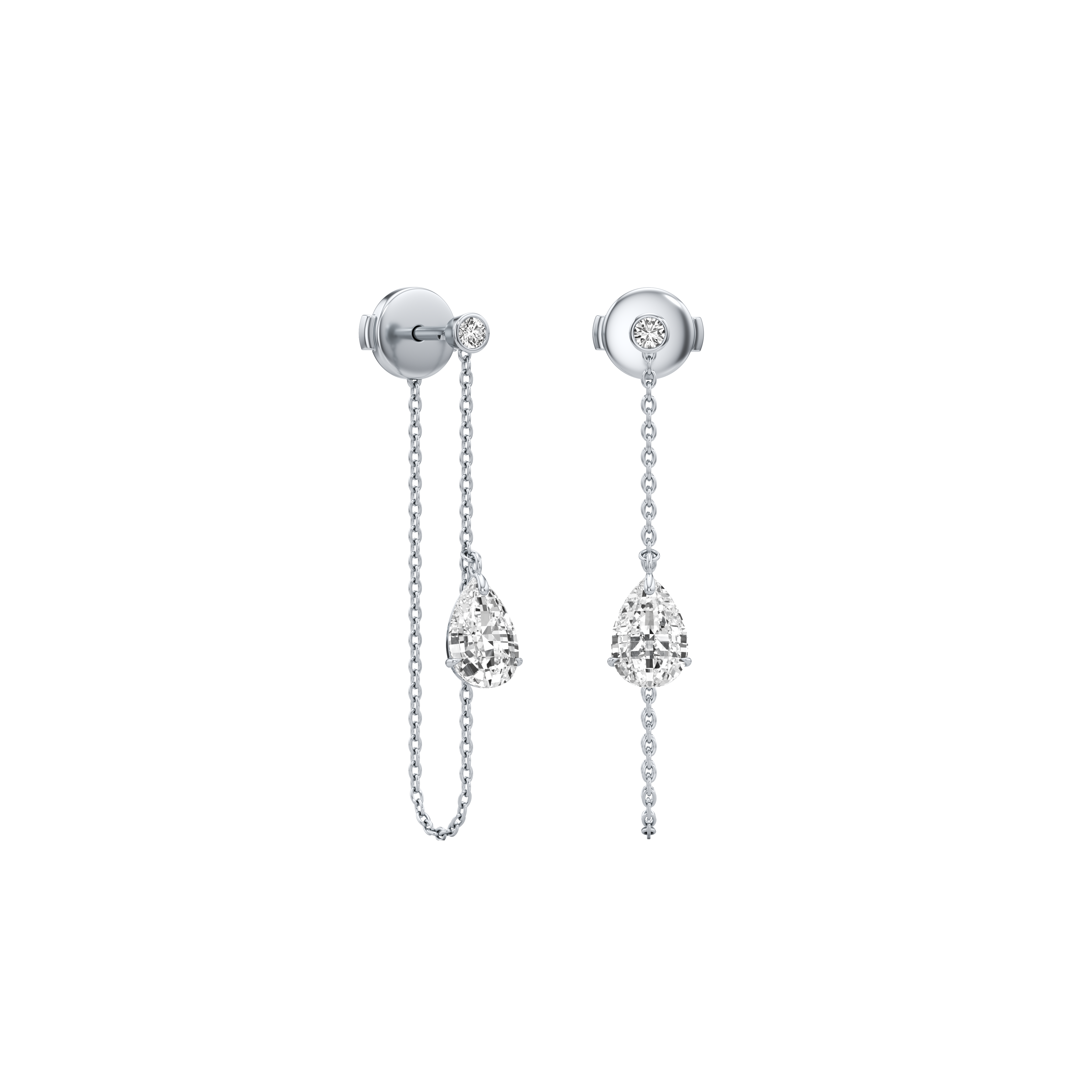  Tear pure drop earrings - Tear Pure Diamond Drop Earrings -  The Future Rocks -    3 