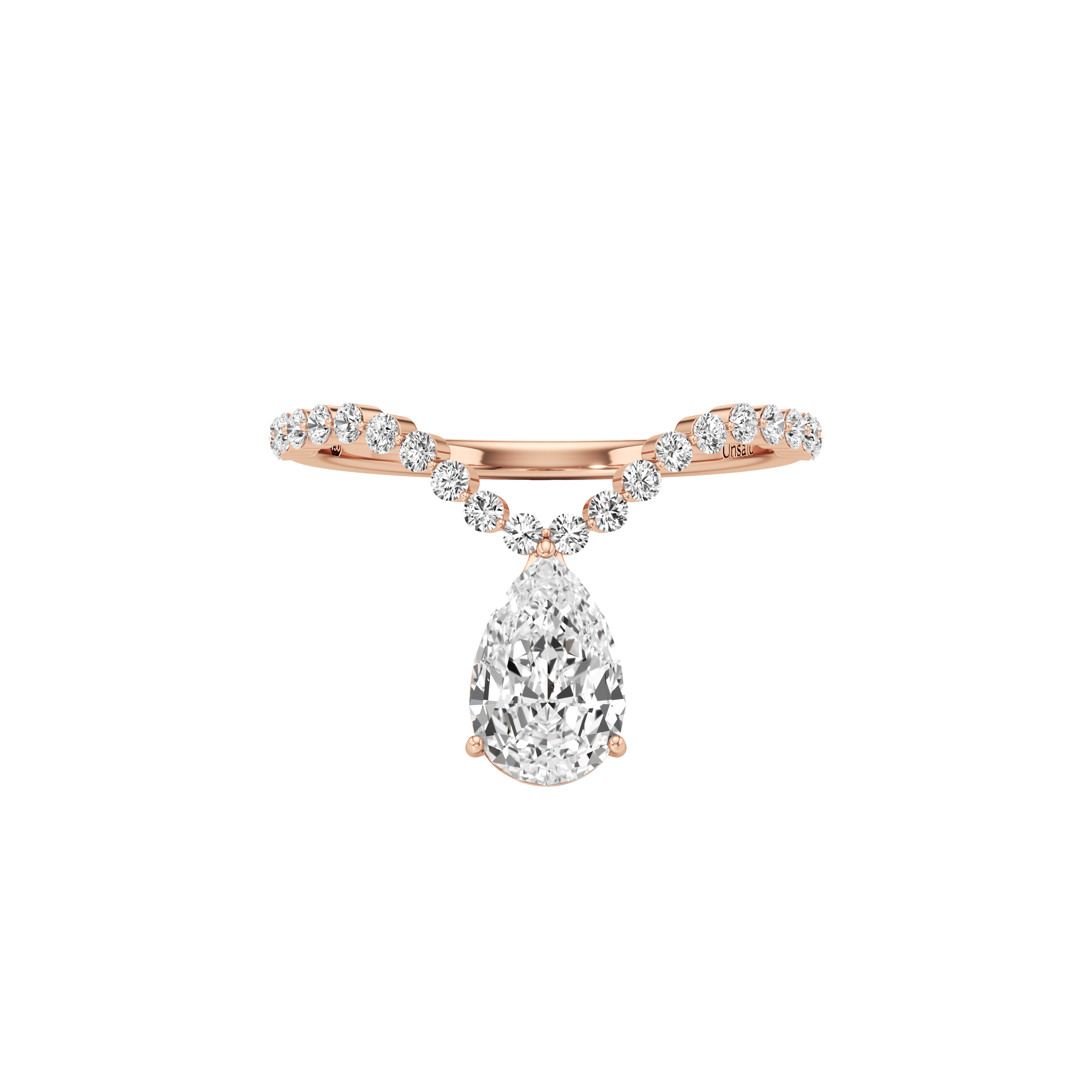  Tear curve diamond ring - Tear Curve Diamond Ring -  The Future Rocks -    5 