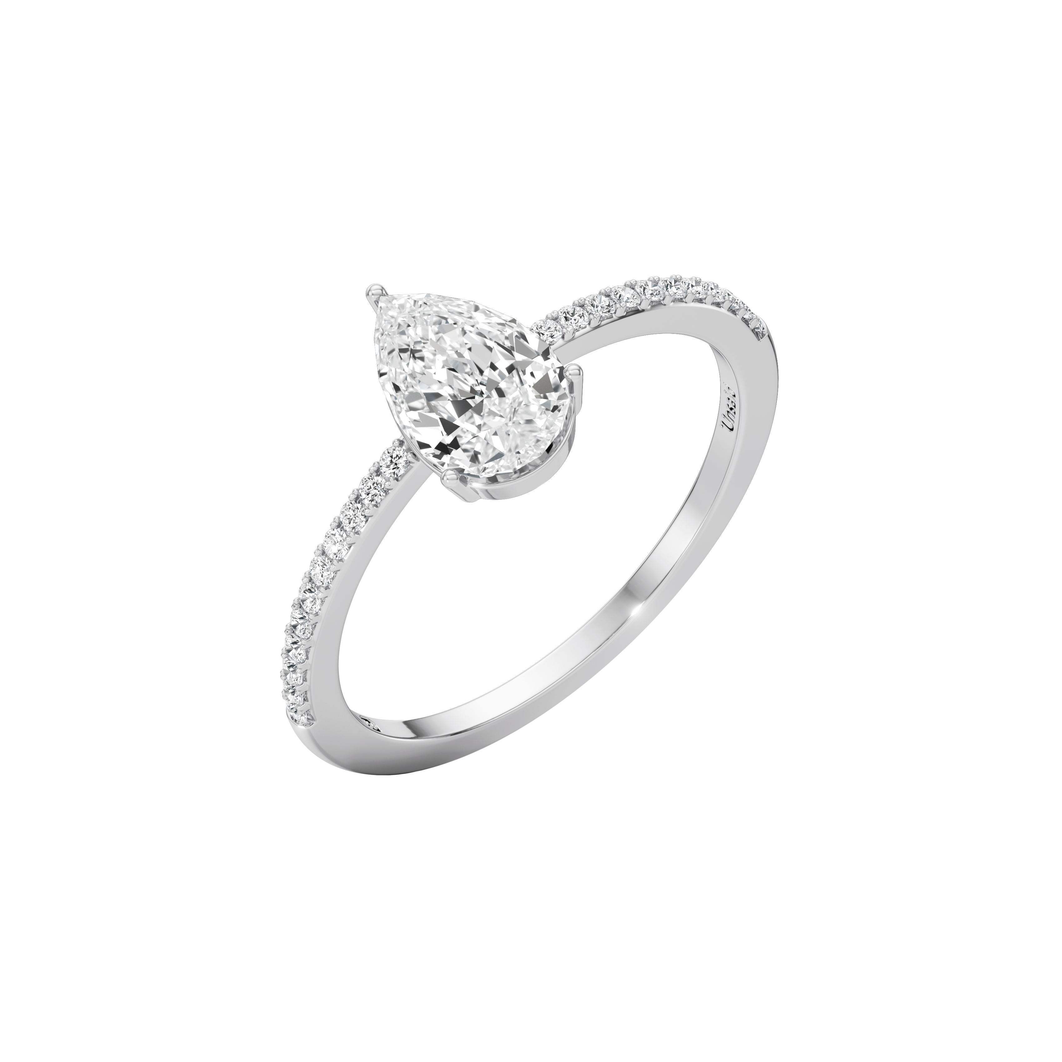  Tear dream pavé ring - Tear Dream Diamond Pavé Ring -  The Future Rocks -    3 