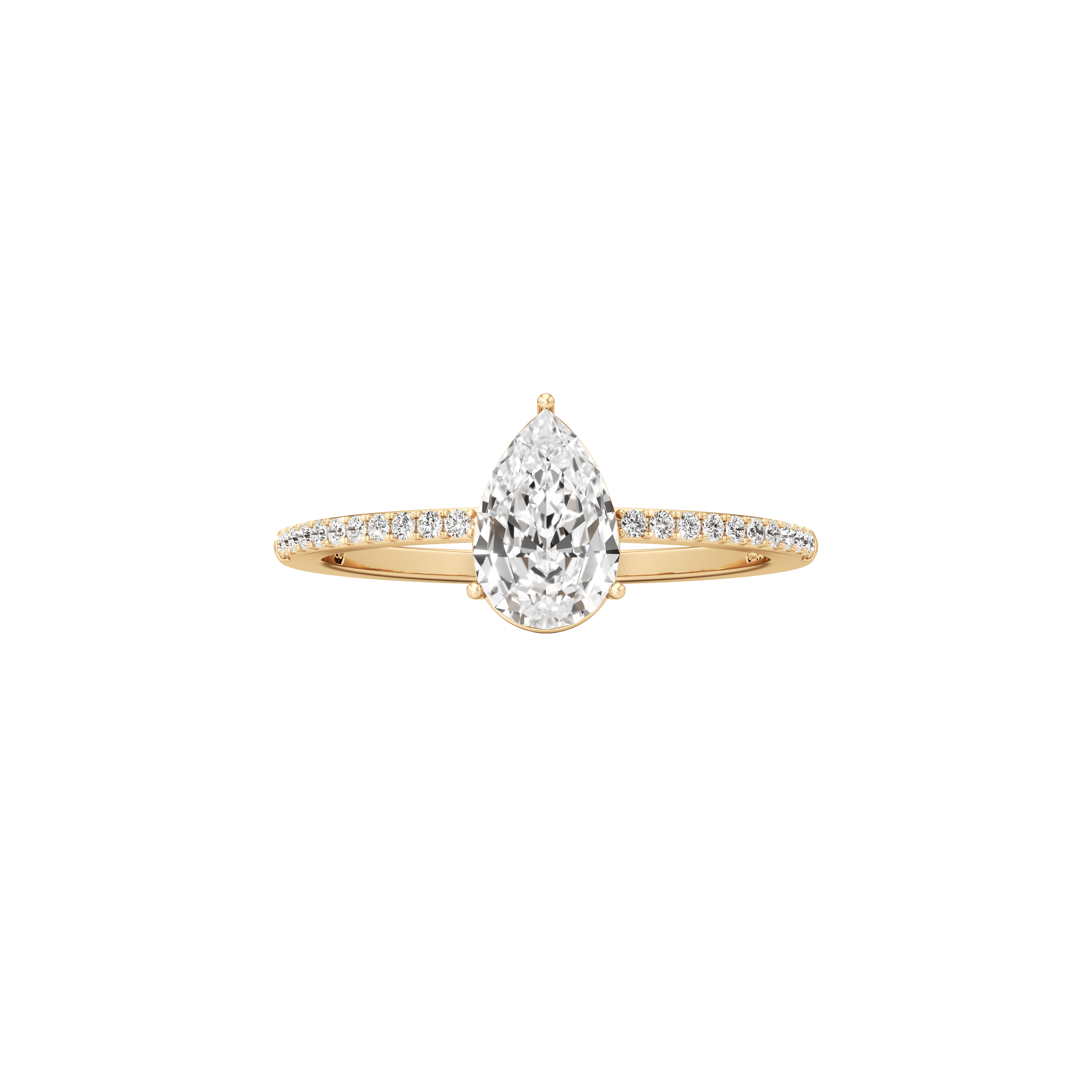  Tear dream pavé ring - Tear Dream Diamond Pavé Ring -  The Future Rocks -    2 