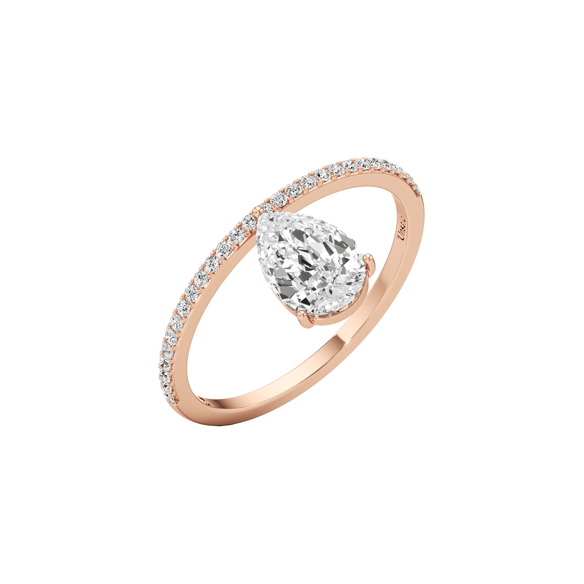 Tear grace pavé ring - Tear Grace Diamond Pavé Ring -  The Future Rocks -    5