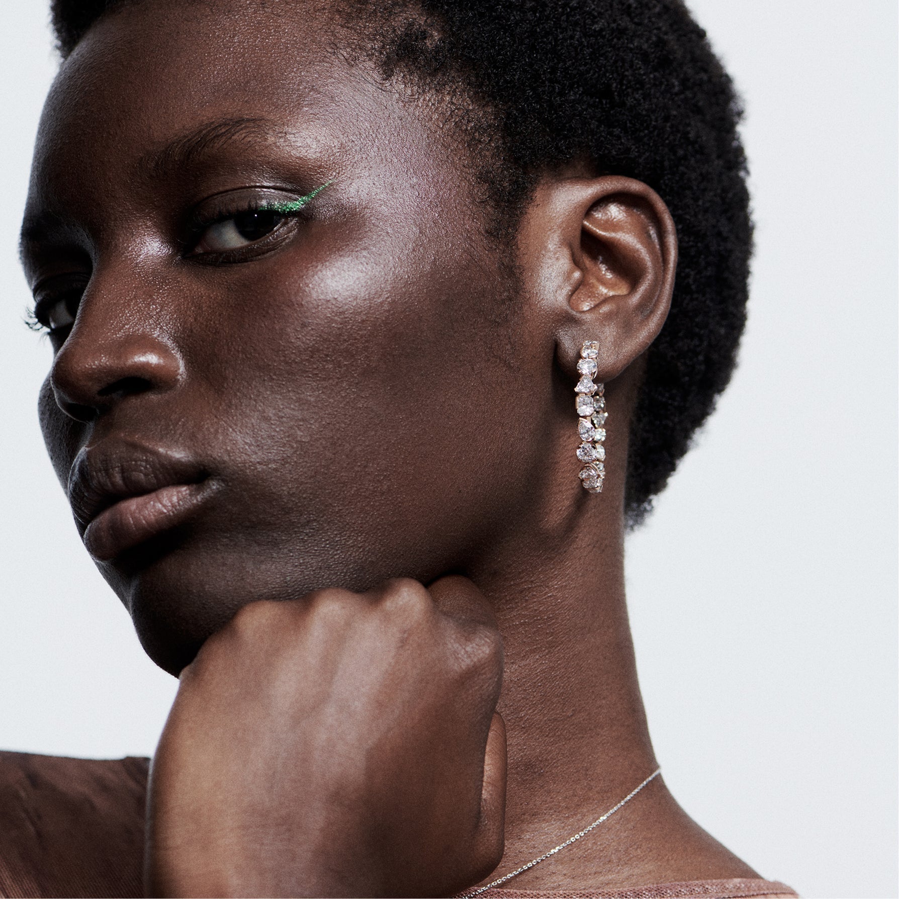 Meta flora hoops - Meta Flora Diamond Hoop Earrings -  The Future Rocks -    6 