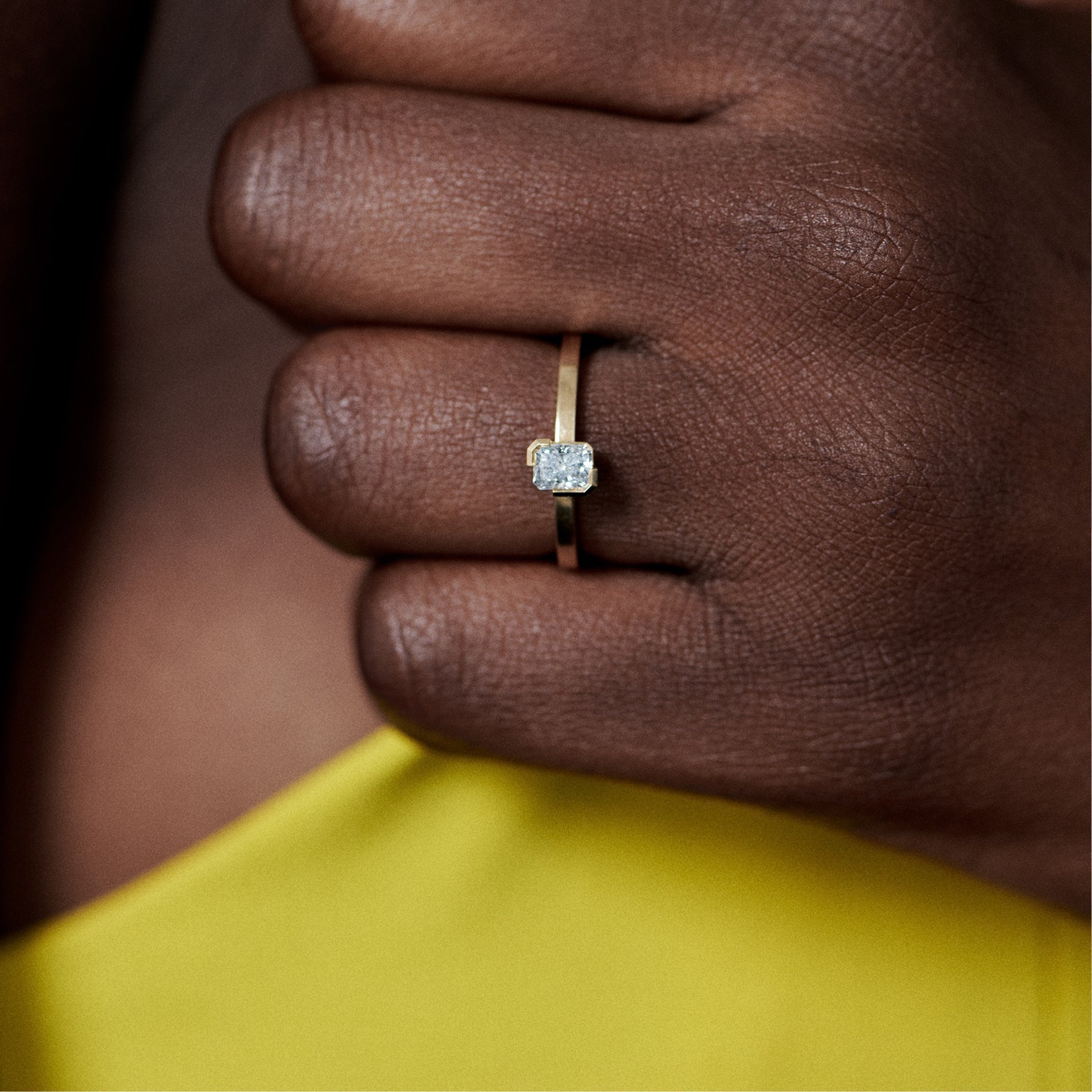  Meta iris ring - Meta Radiant Cut Diamond Solitaire Ring -  The Future Rocks -    2 