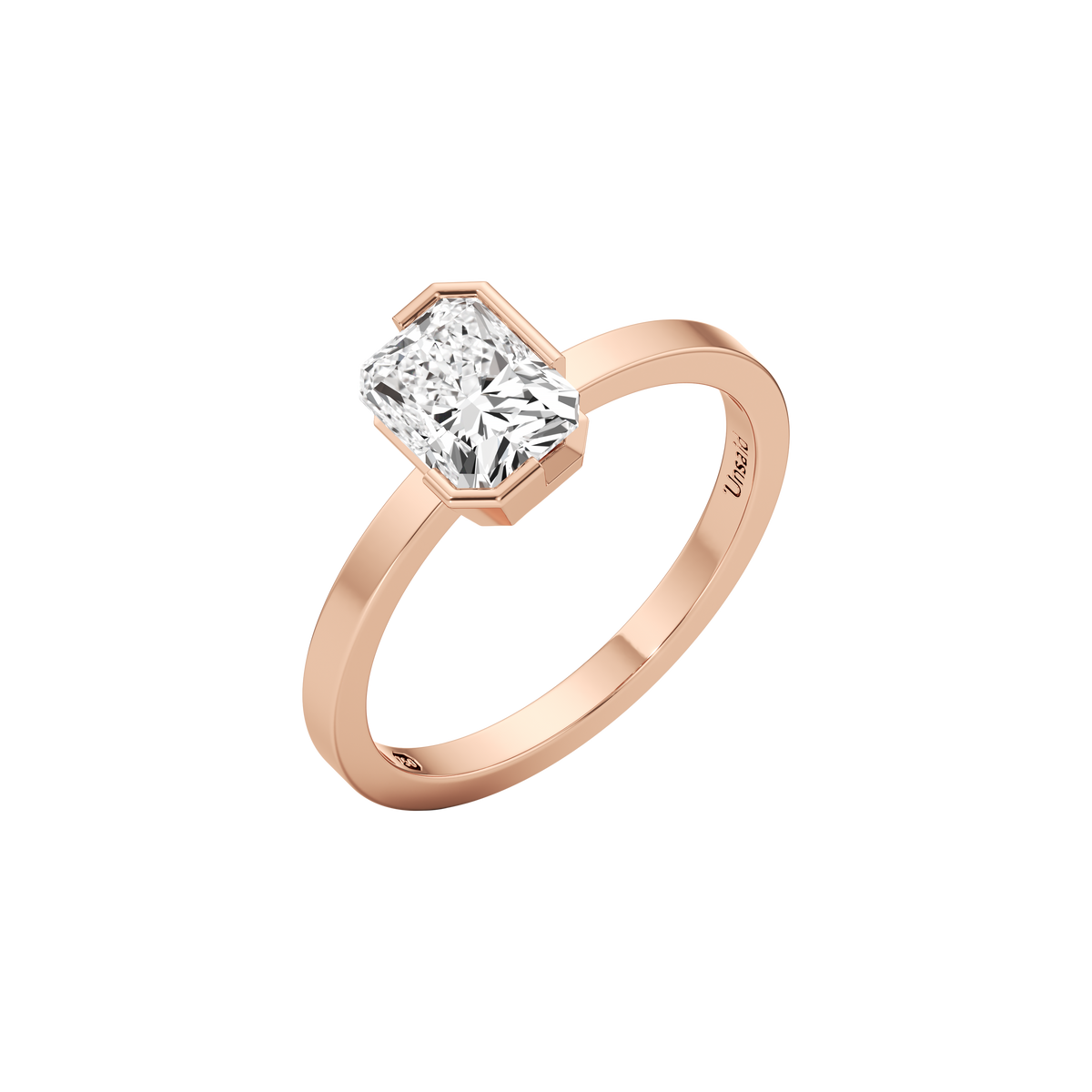 Meta medium iris ring - Meta Radiant Cut Diamond Solitaire Ring -  The Future Rocks -    4