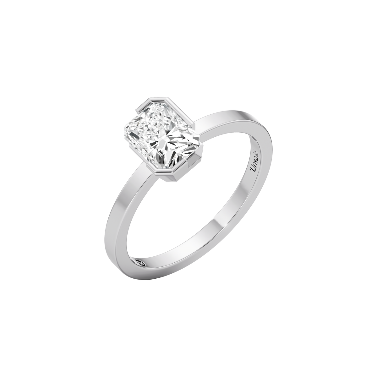Meta medium iris ring - Meta Radiant Cut Diamond Solitaire Ring -  The Future Rocks -    3