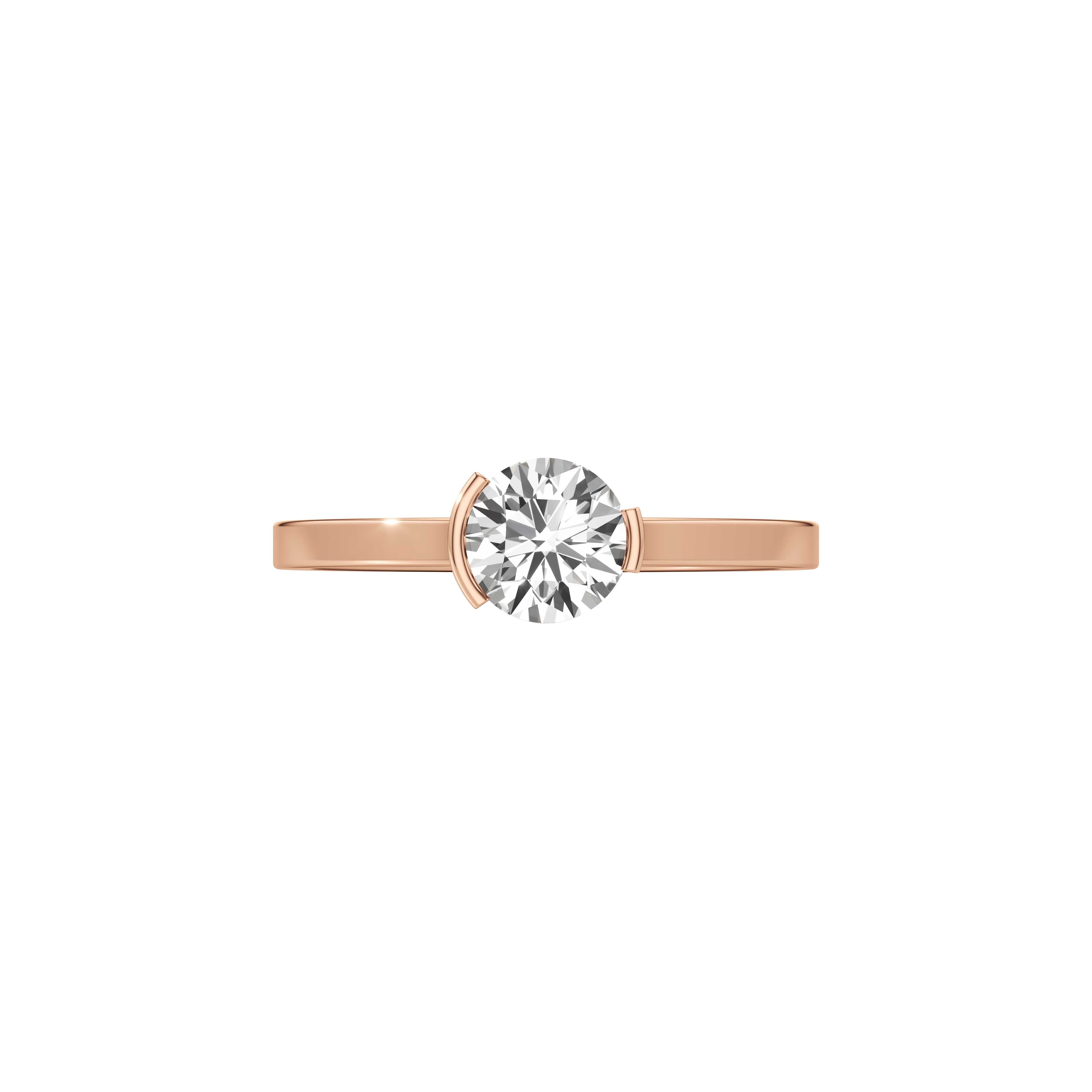 Meta dahlia ring - Meta Round Cut Diamond Solitaire Ring -  The Future Rocks -    9