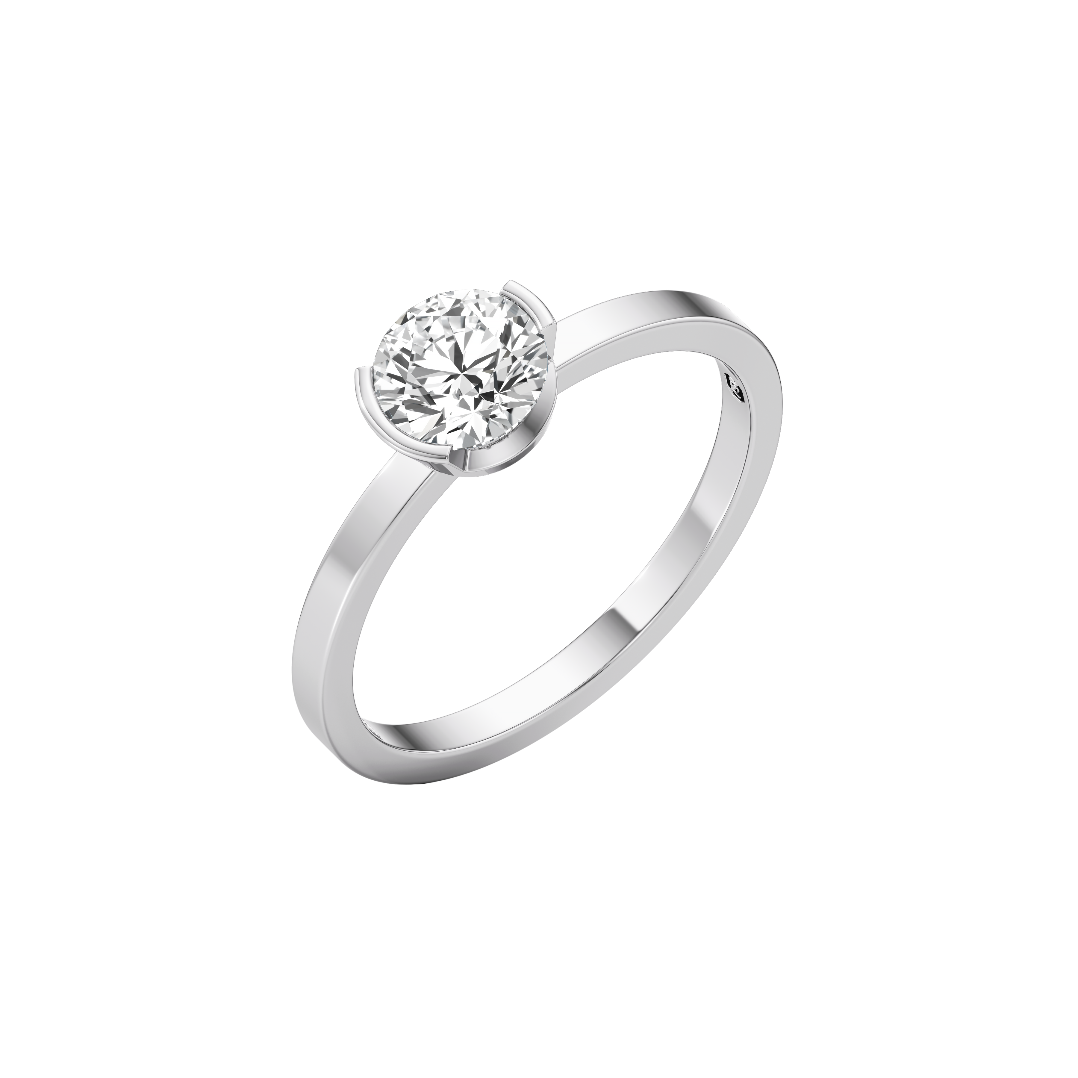 Meta dahlia ring - Meta Round Cut Diamond Solitaire Ring -  The Future Rocks -    4