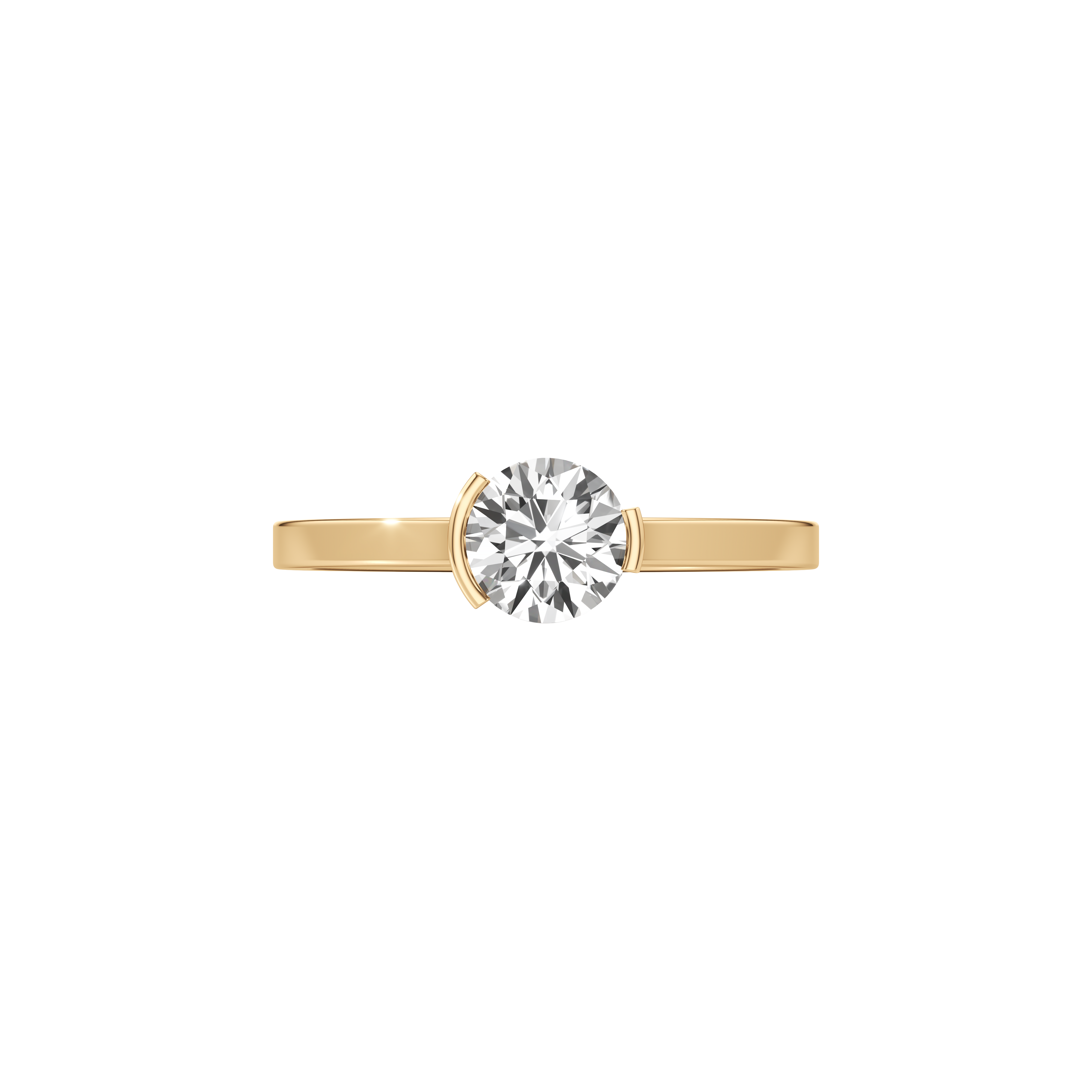 Meta dahlia ring - Meta Round Cut Diamond Solitaire Ring -  The Future Rocks -    2