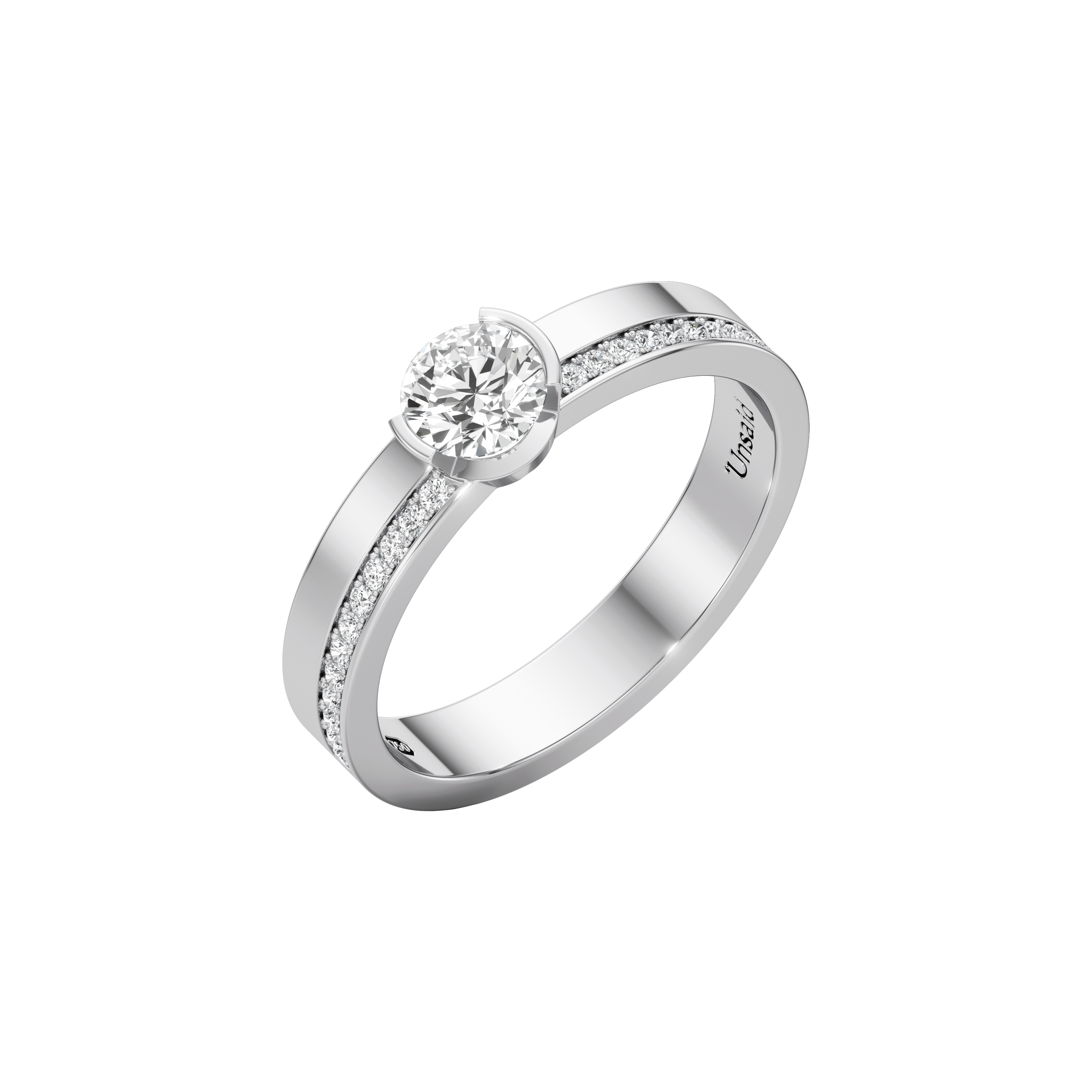  Meta small dahlia pavé band - Meta Small Pavé Diamond Band Ring -  The Future Rocks -    2 