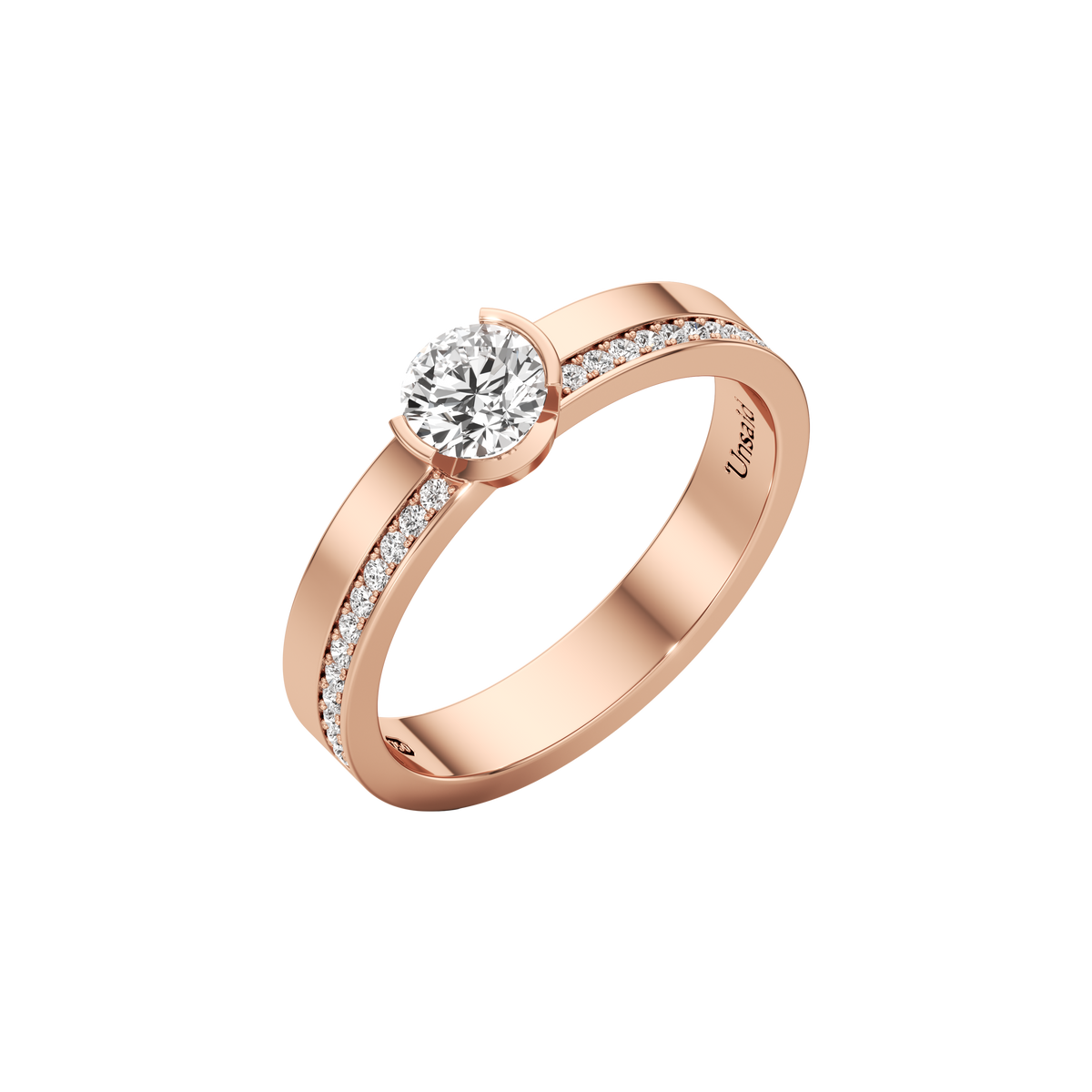 Meta small dahlia pavé band - Meta Small Pavé Diamond Band Ring -  The Future Rocks -    3