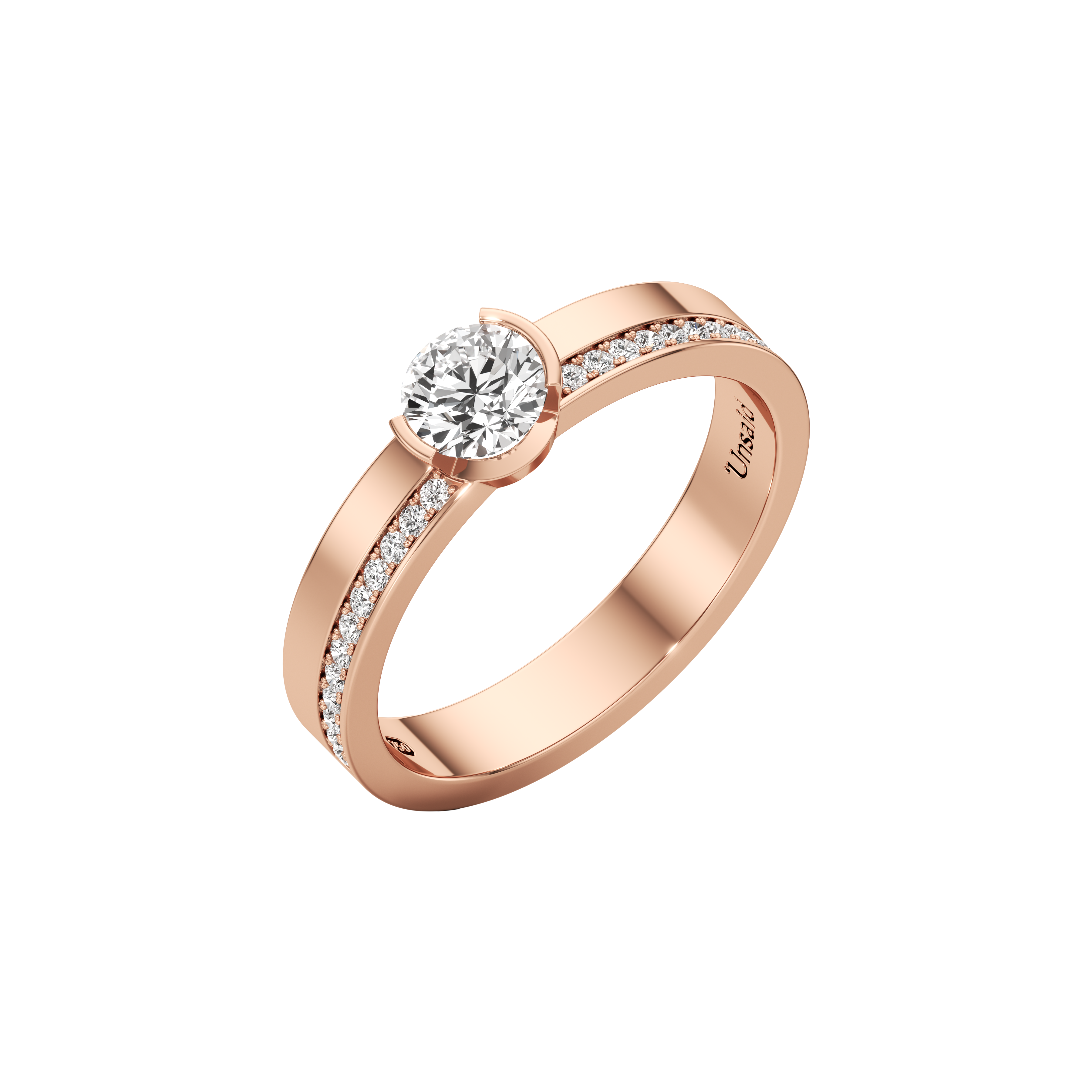 Meta small dahlia pavé band - Meta Small Pavé Diamond Band Ring -  The Future Rocks -    3 
