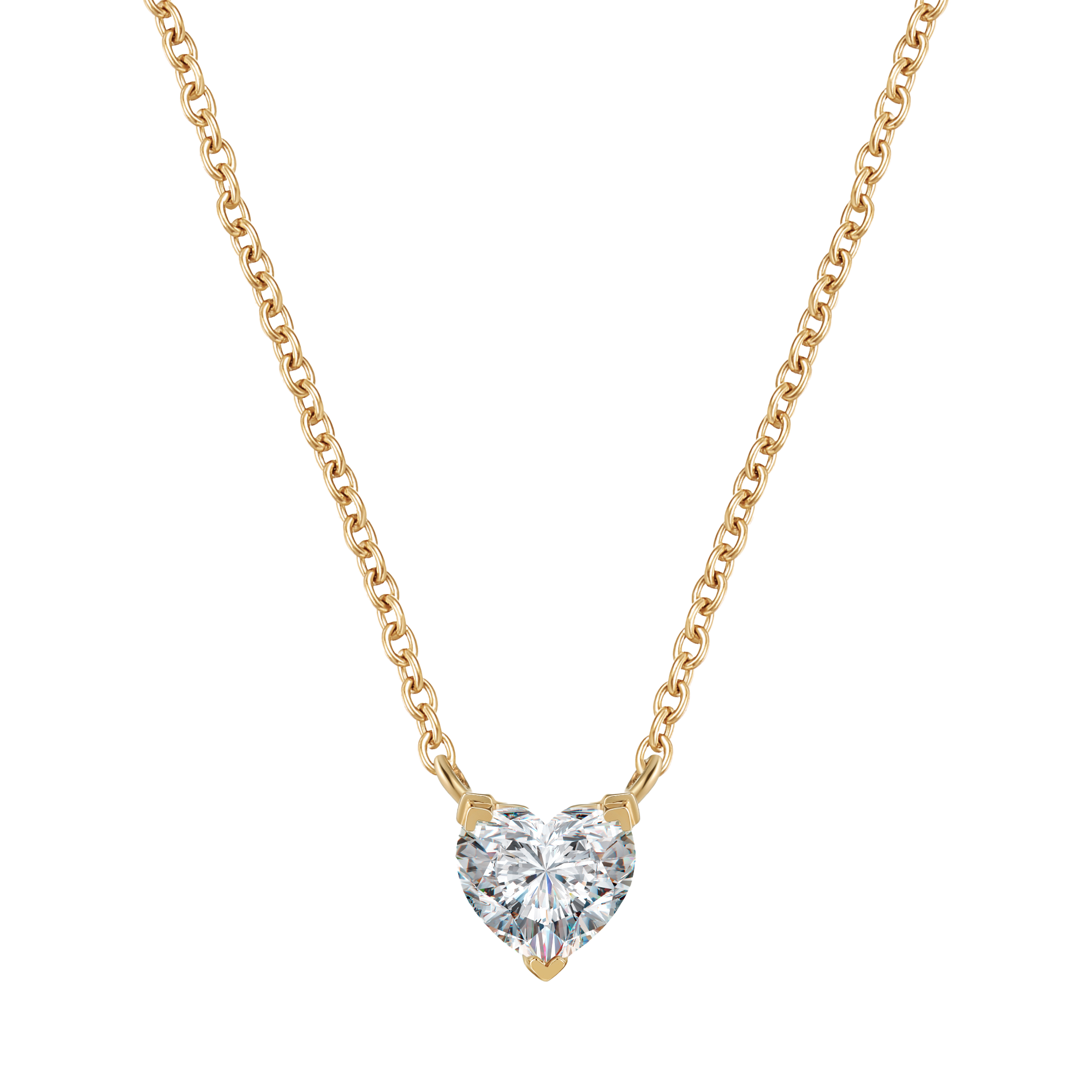 Venus solitaire necklace 0.2ct - Diamond Heart Pendant -  The Future Rocks -    6
