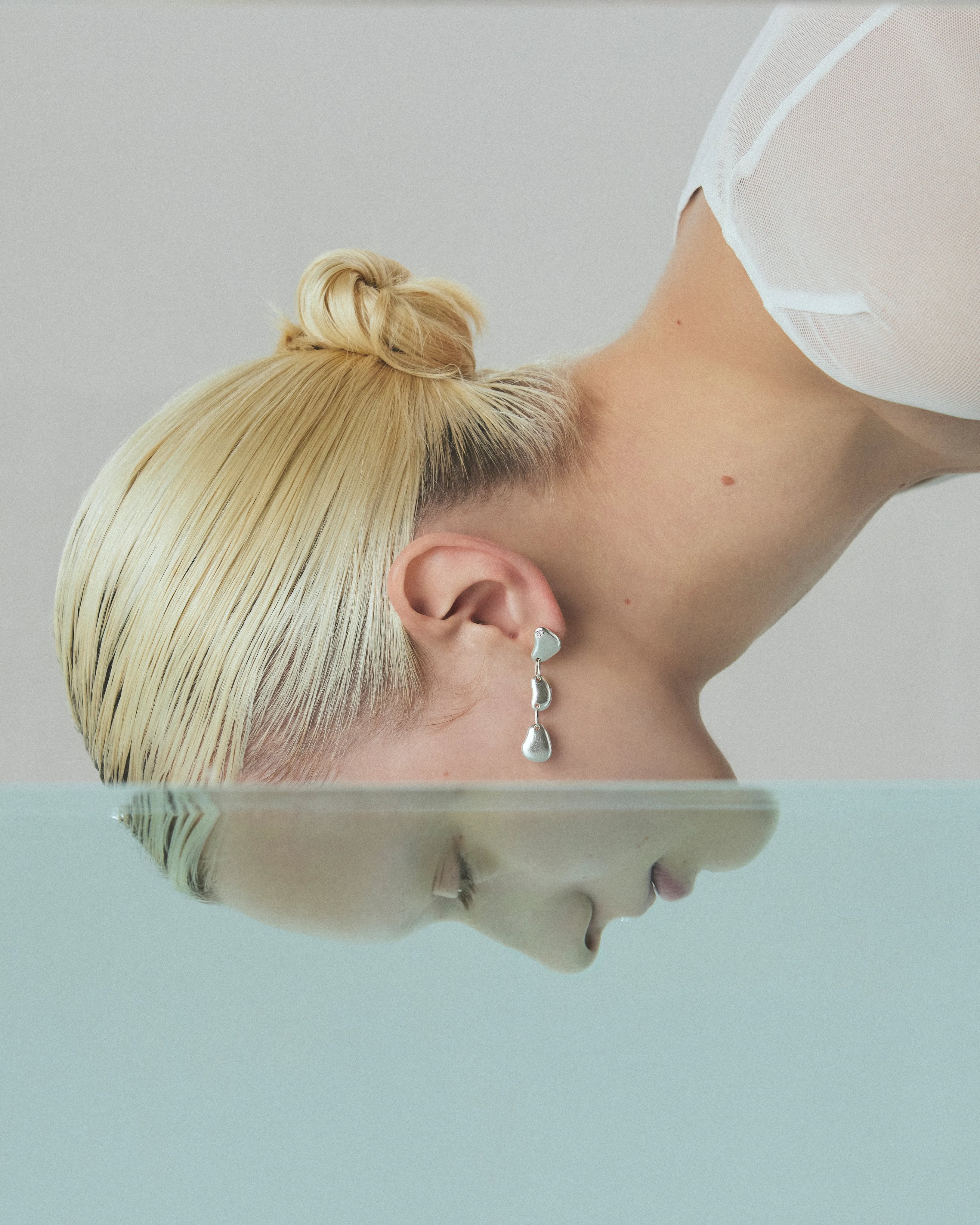 Water asymmetry earrings - Water Asymmetry Sterling Silver Earrings -  The Future Rocks -    6