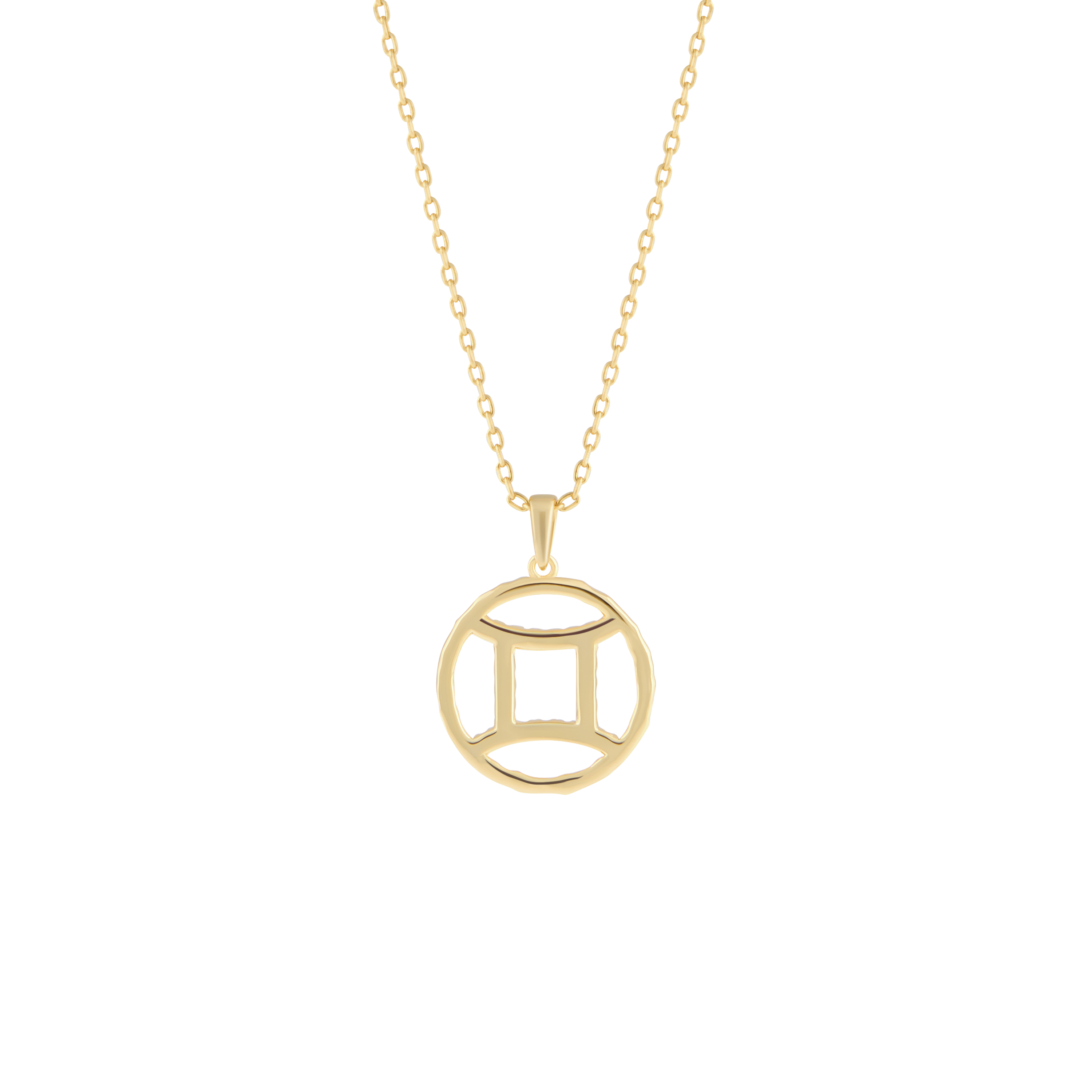  Gemini medallion pendant necklace - Gemini Zodiac Pendant Necklace -  The Future Rocks -    4 