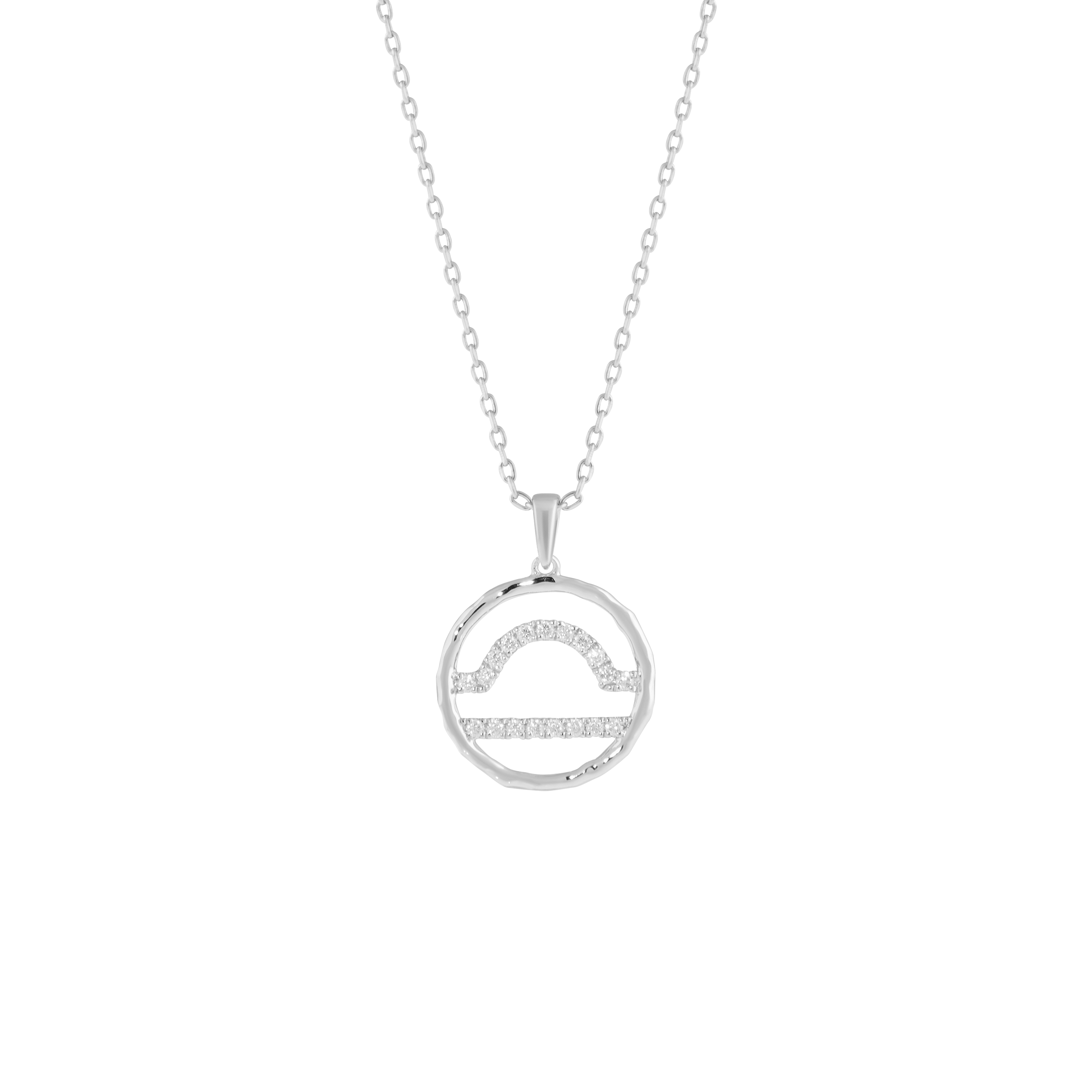 Libra medallion pendant necklace - Libra Zodiac Pendant Necklace -  The Future Rocks -    3