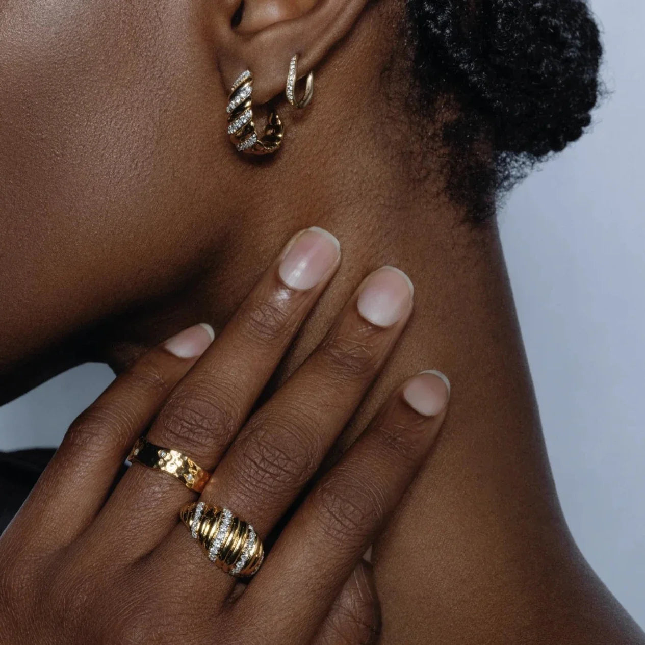 Palm ear cuff - 18K Recycled Gold Vermeil Palm Ear Cuff -  The Future Rocks -    2