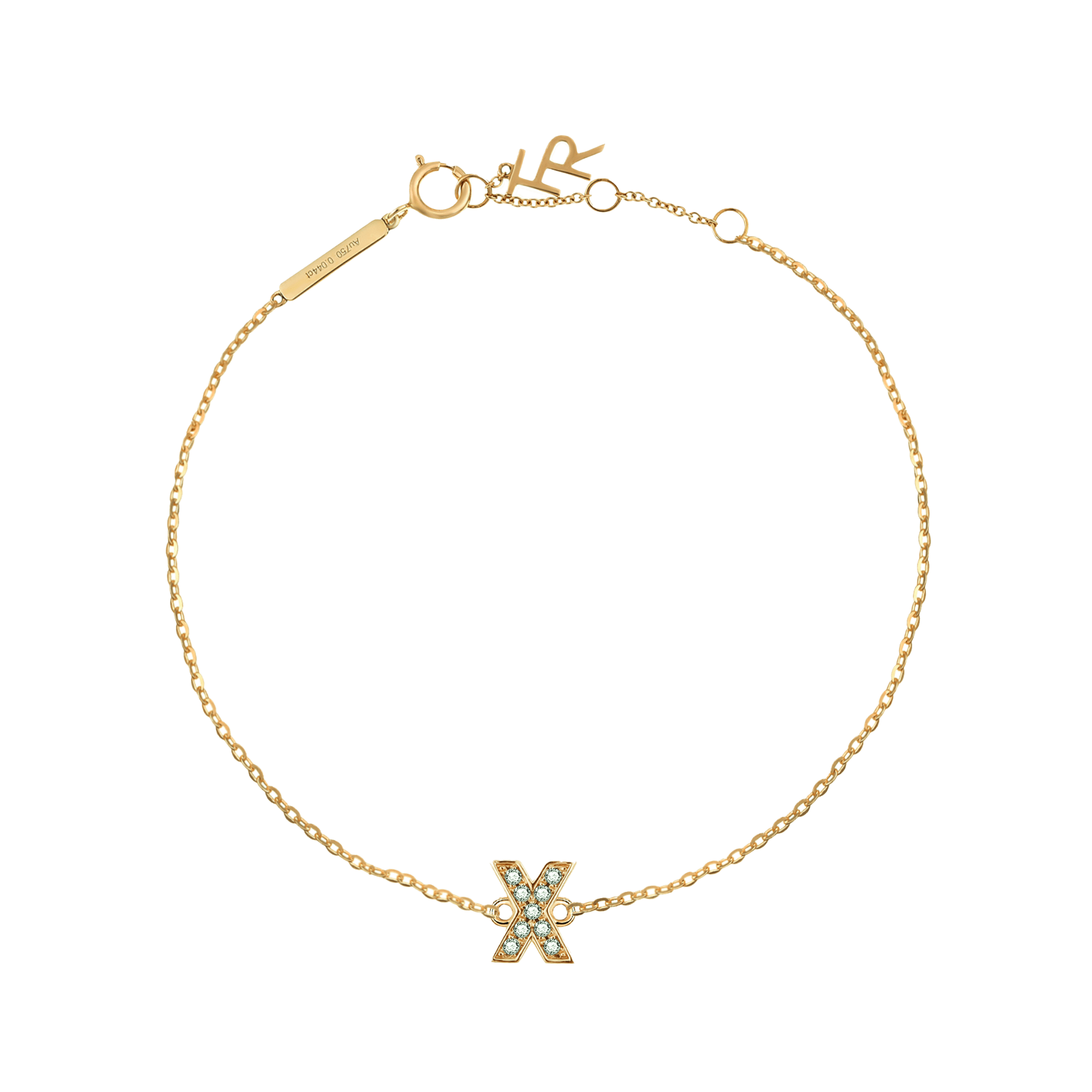 Alphabet LGD pendant bracelet