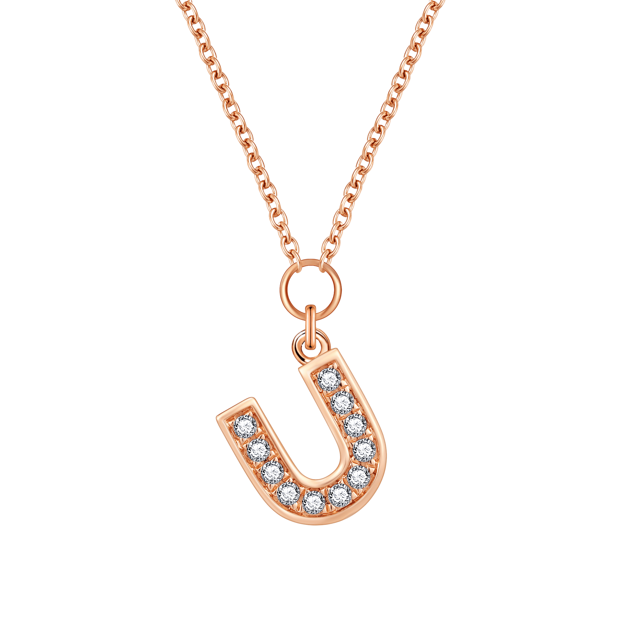  Alphabet LGD pendant necklace - Diamond Initial Pendant Necklace -  The Future Rocks -    23 