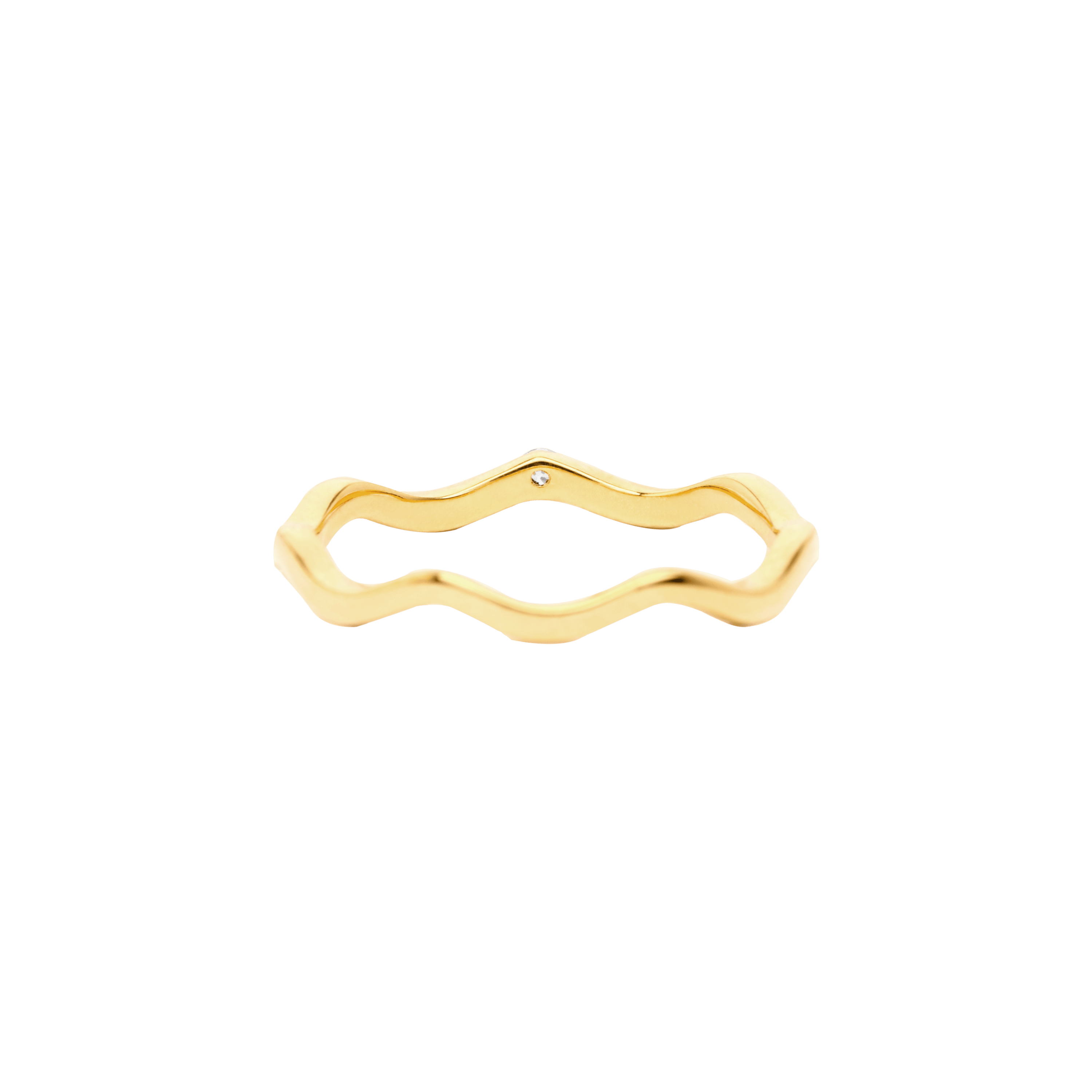  Anadyr ring - Anadyr 18K Recycled Gold Wave Band Ring -  The Future Rocks -    3 
