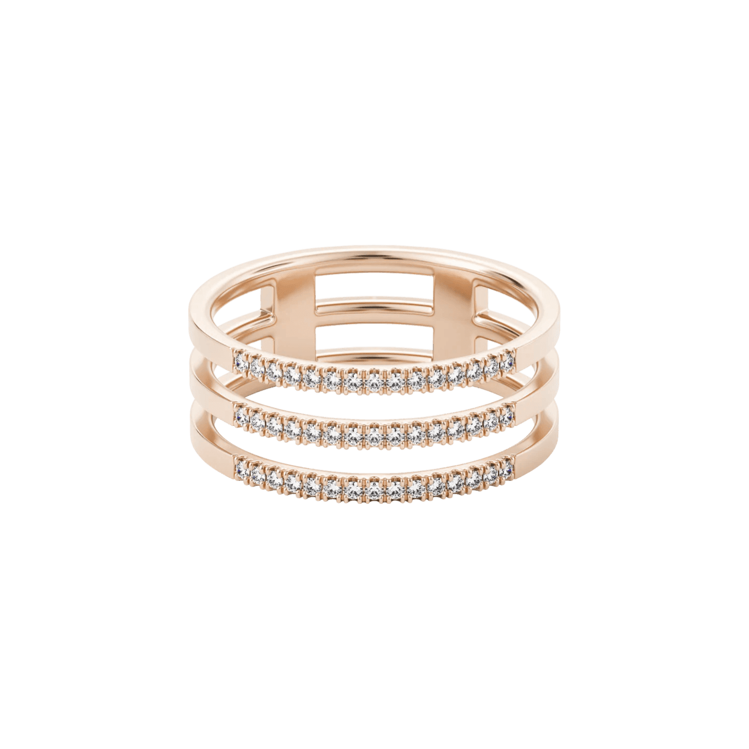  Apoidea pavé ring - Apoidea Lab-Grown Diamond Pavé Ring -  The Future Rocks -    5 