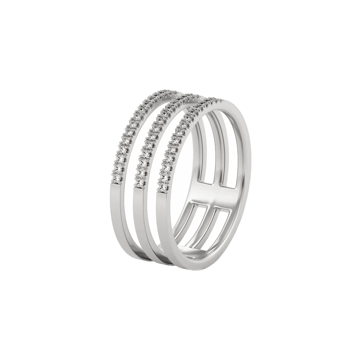  Apoidea pavé ring - Apoidea Lab-Grown Diamond Pavé Ring -  The Future Rocks -    4 