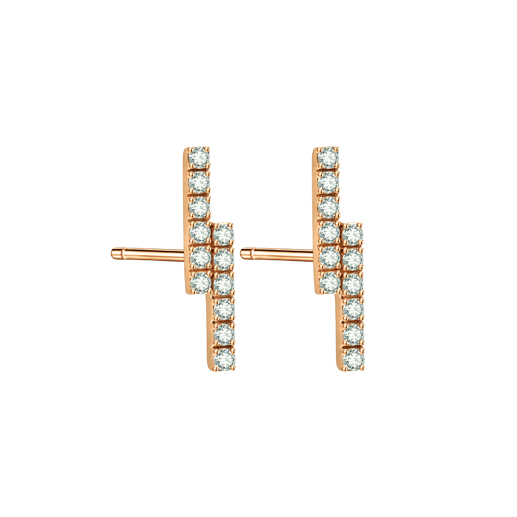  Ballerina earrings - Ballerina Bar Diamond Earrings -  The Future Rocks -    7 