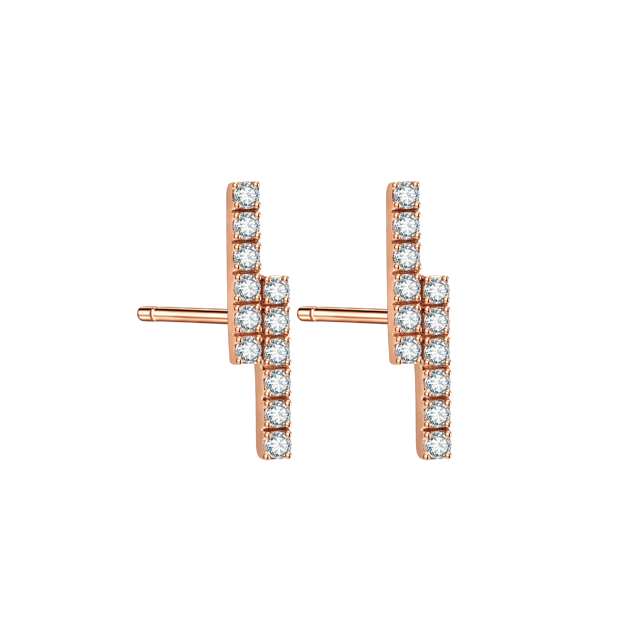  Ballerina earrings - Ballerina Bar Diamond Earrings -  The Future Rocks -    3 