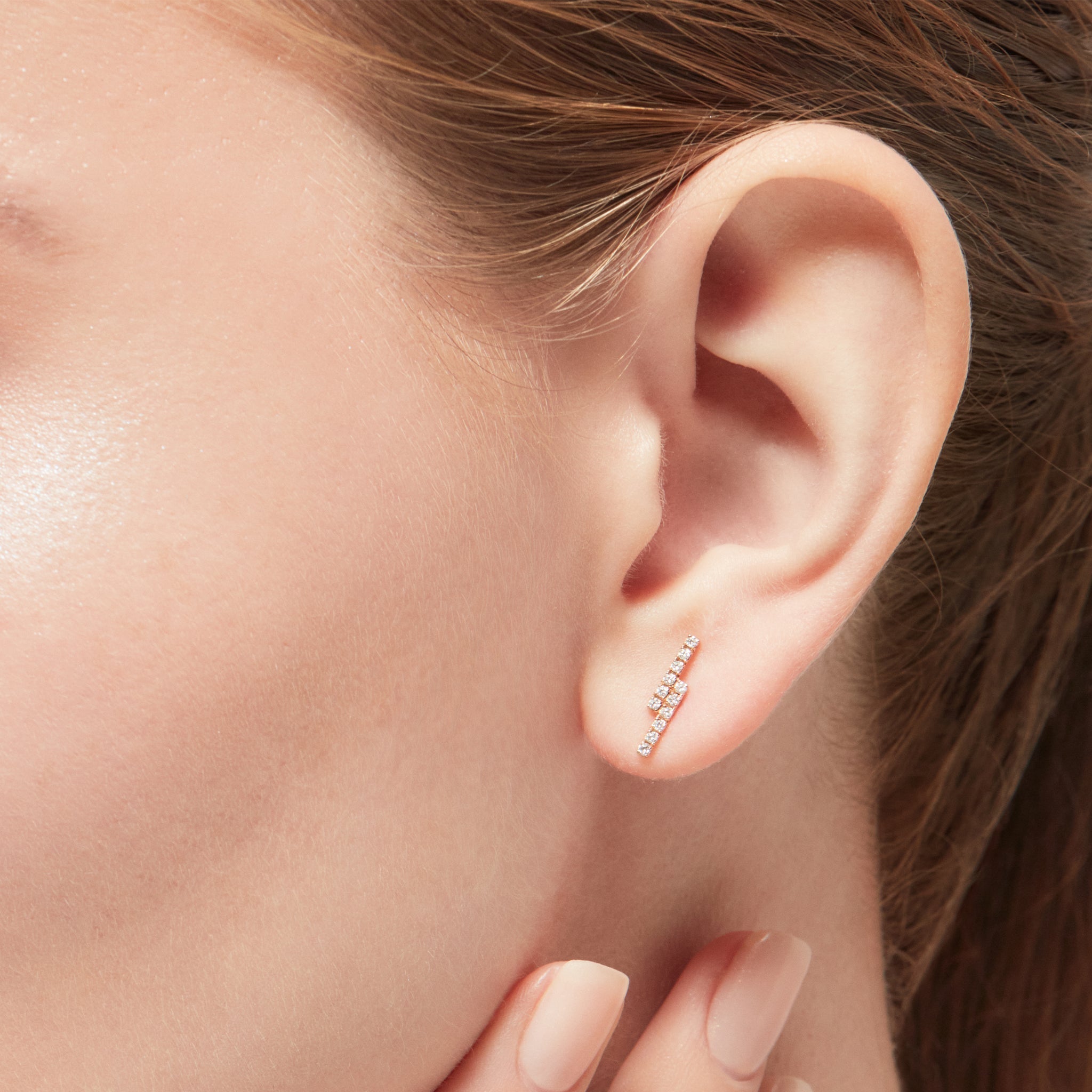  Ballerina earrings - Ballerina Bar Diamond Earrings -  The Future Rocks -    2 