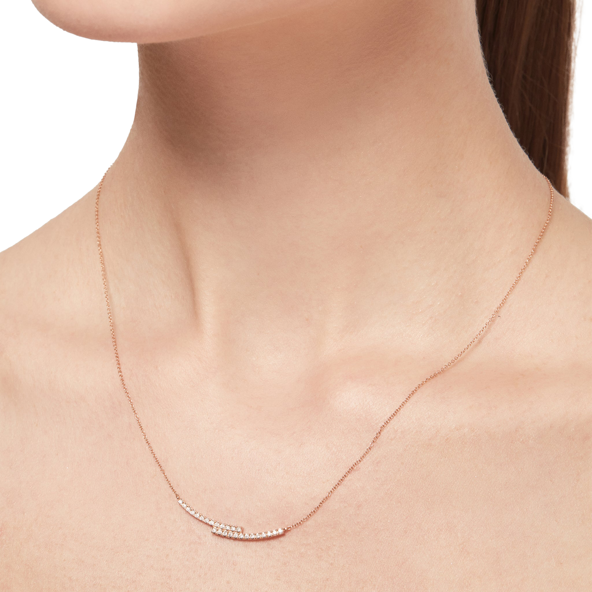 Ballerina necklace - Ballerina Wave Diamond Necklace  -  The Future Rocks -    2
