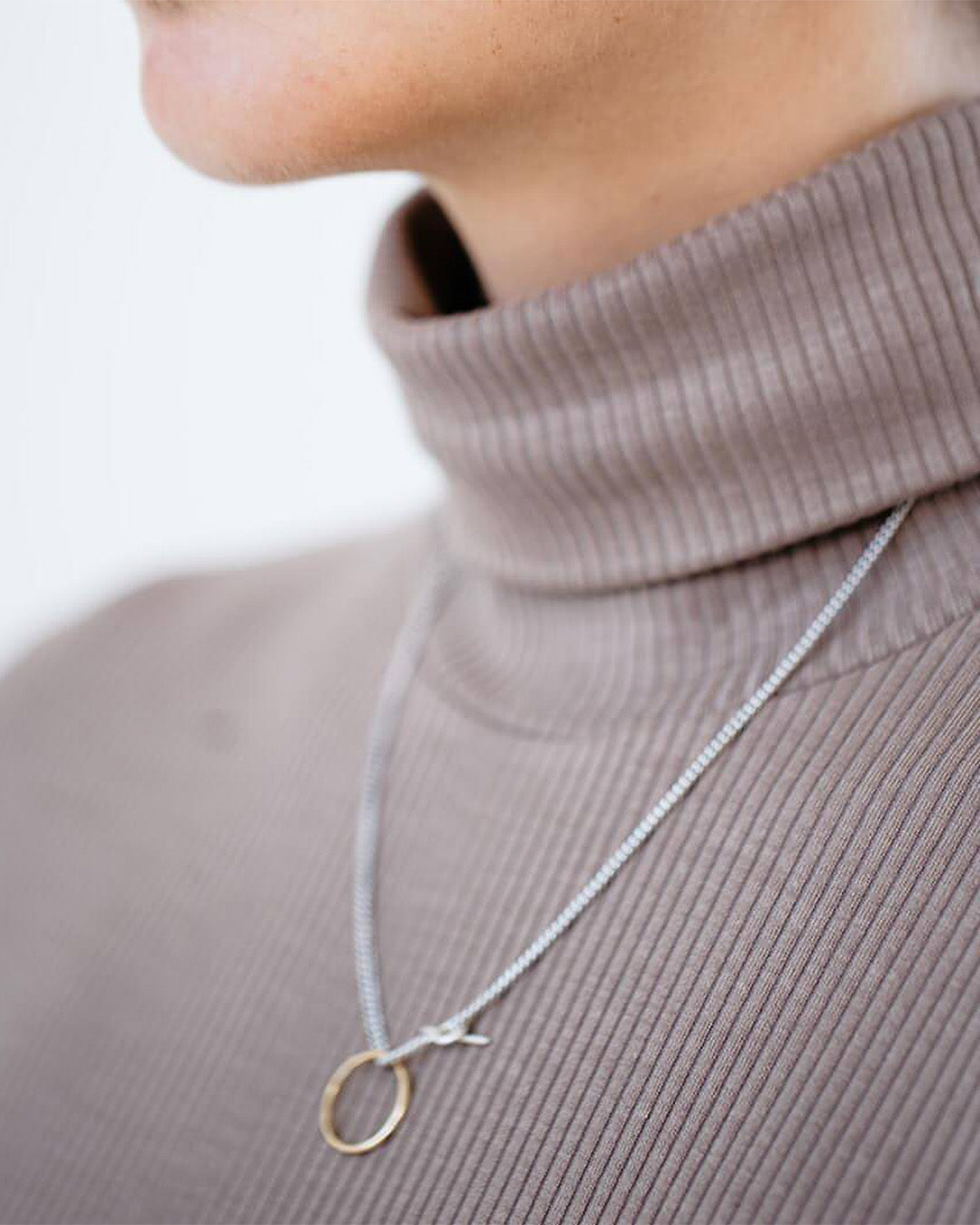  Bold essential necklace - Sterling Silver Chain Necklace -  The Future Rocks -    2 