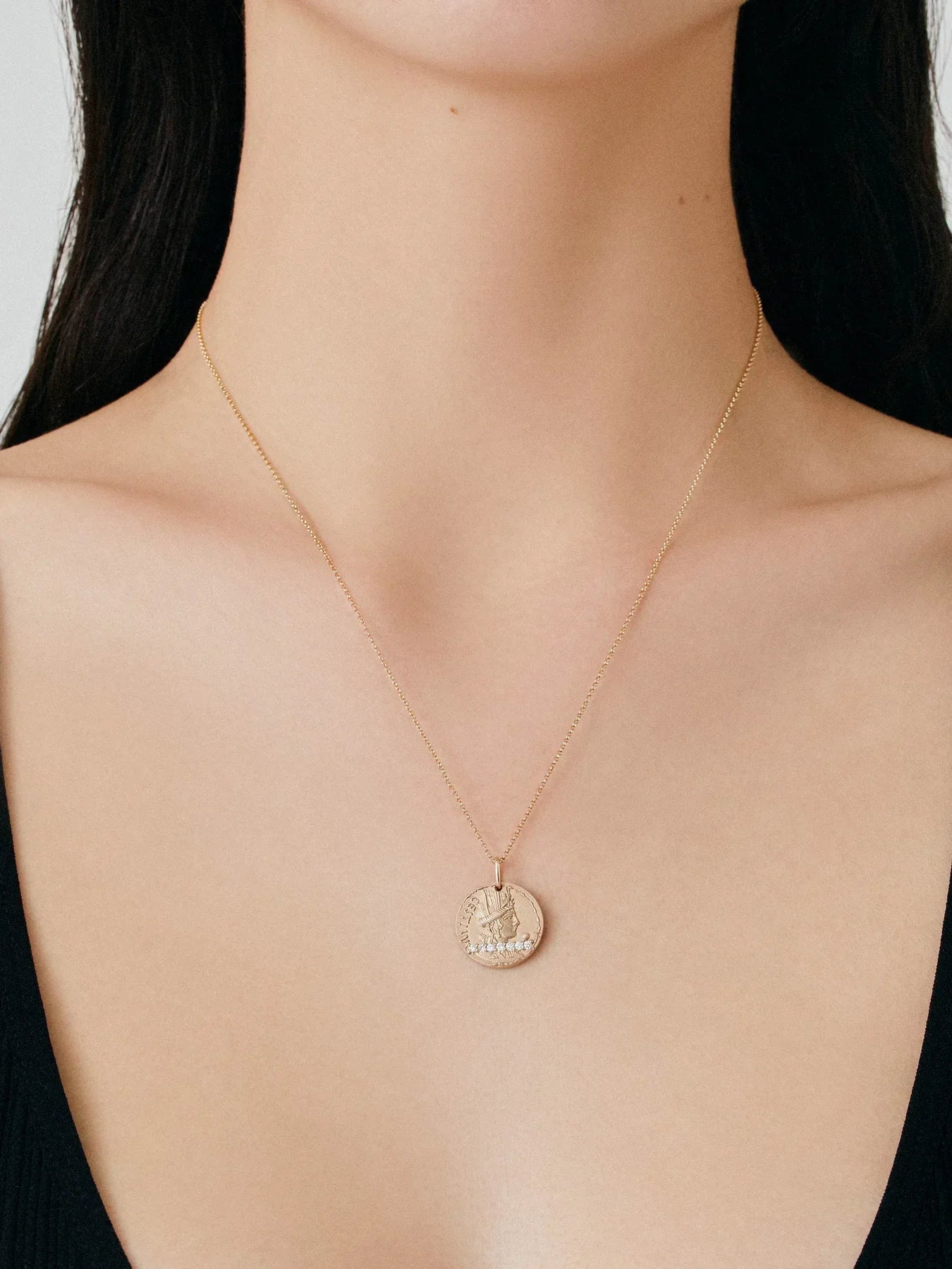  Circle chain necklace - Gold Circle Chain Necklace -  The Future Rocks -    2 