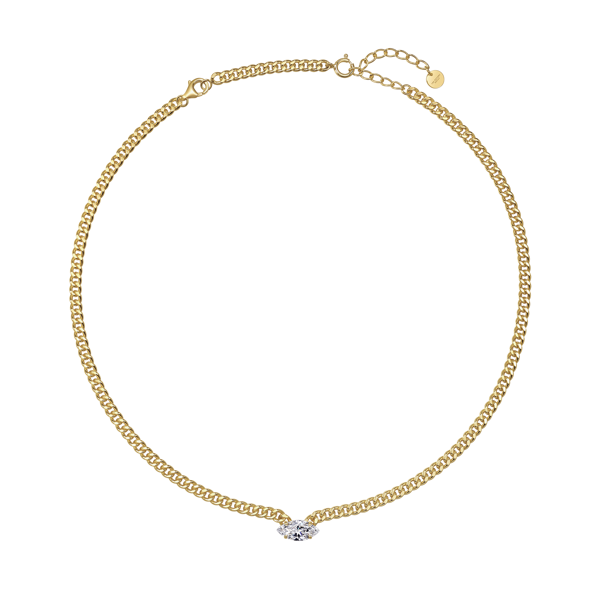  Curb-link necklace extender - Curb-link necklace extender -  The Future Rocks -    8 