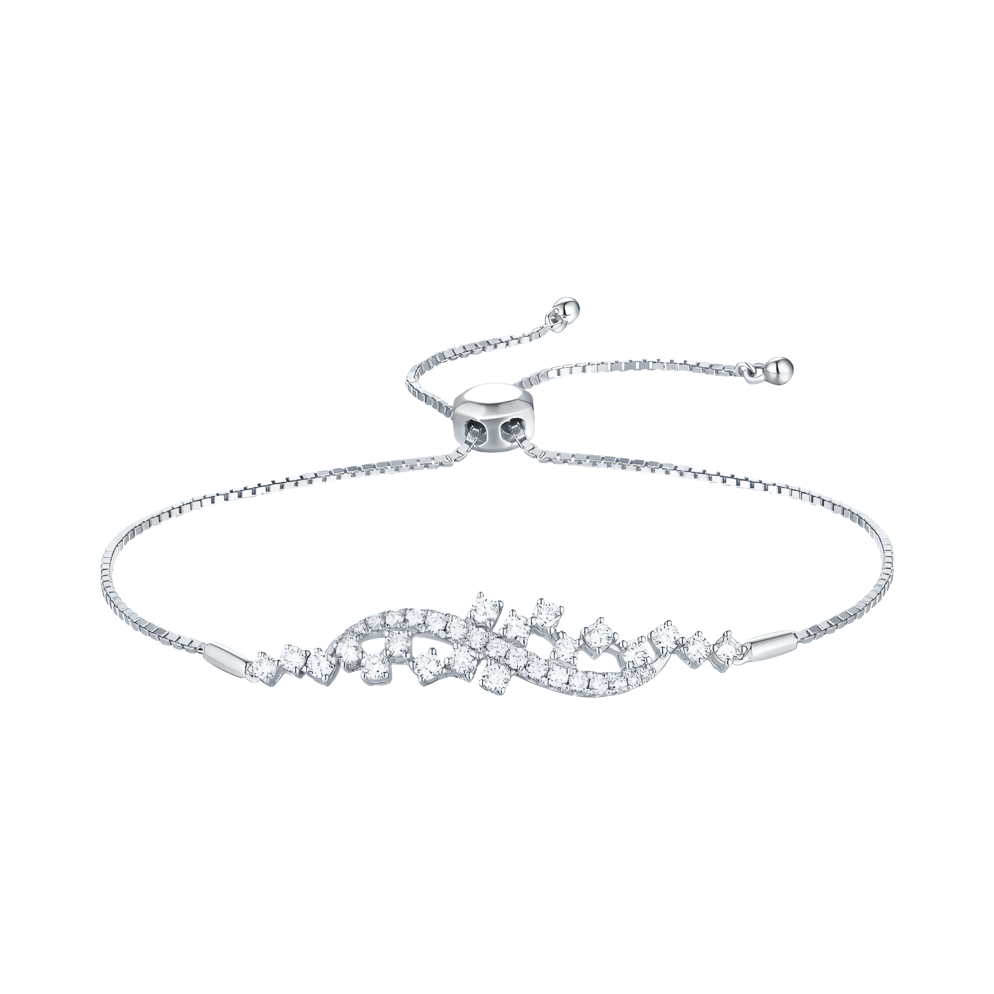  Drizzle bracelet - Lab-Grown Diamond Drizzle Bracelet -  The Future Rocks -    1 