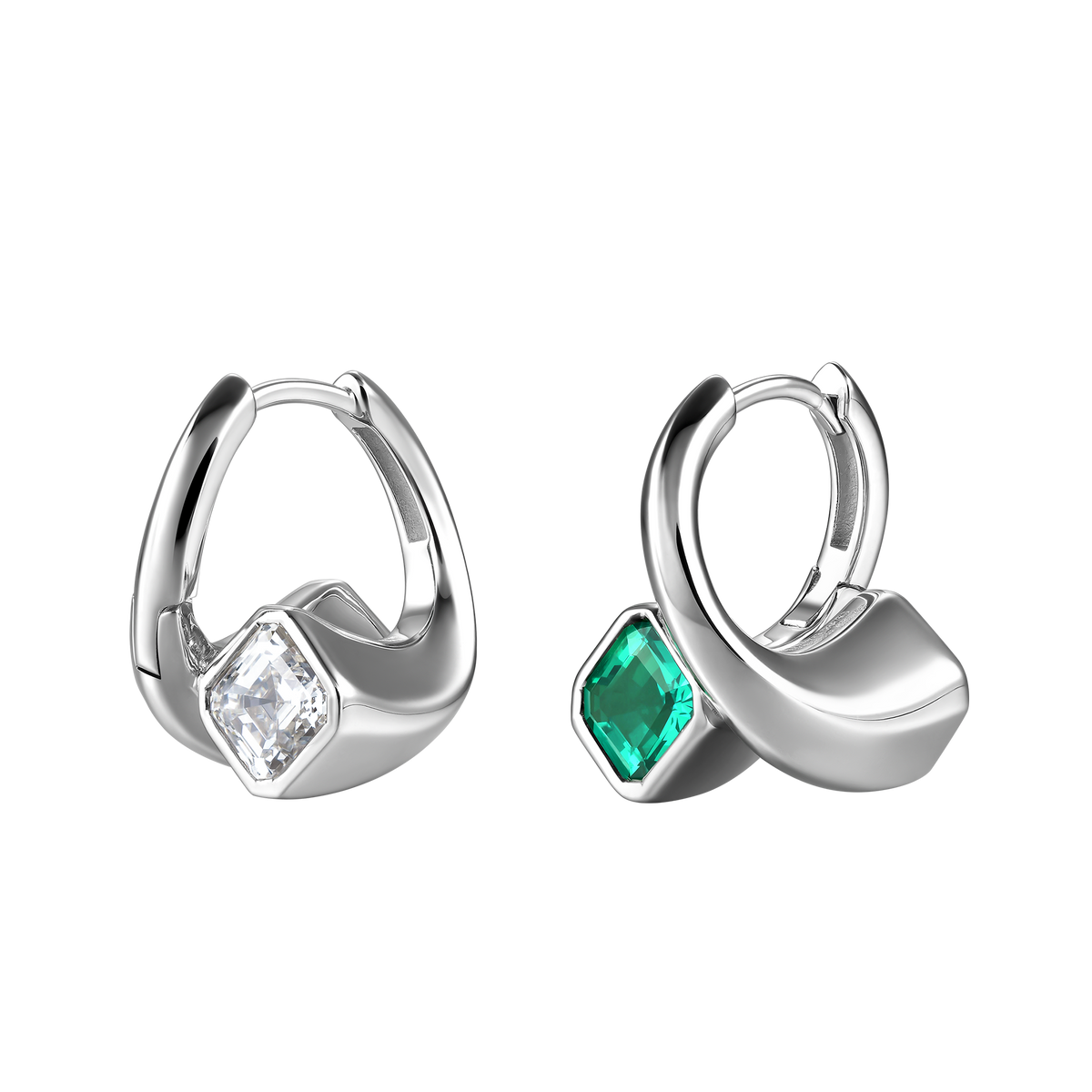 Nova reversible huggie earrings - Nova reversible huggie earrings -  The Future Rocks -    1