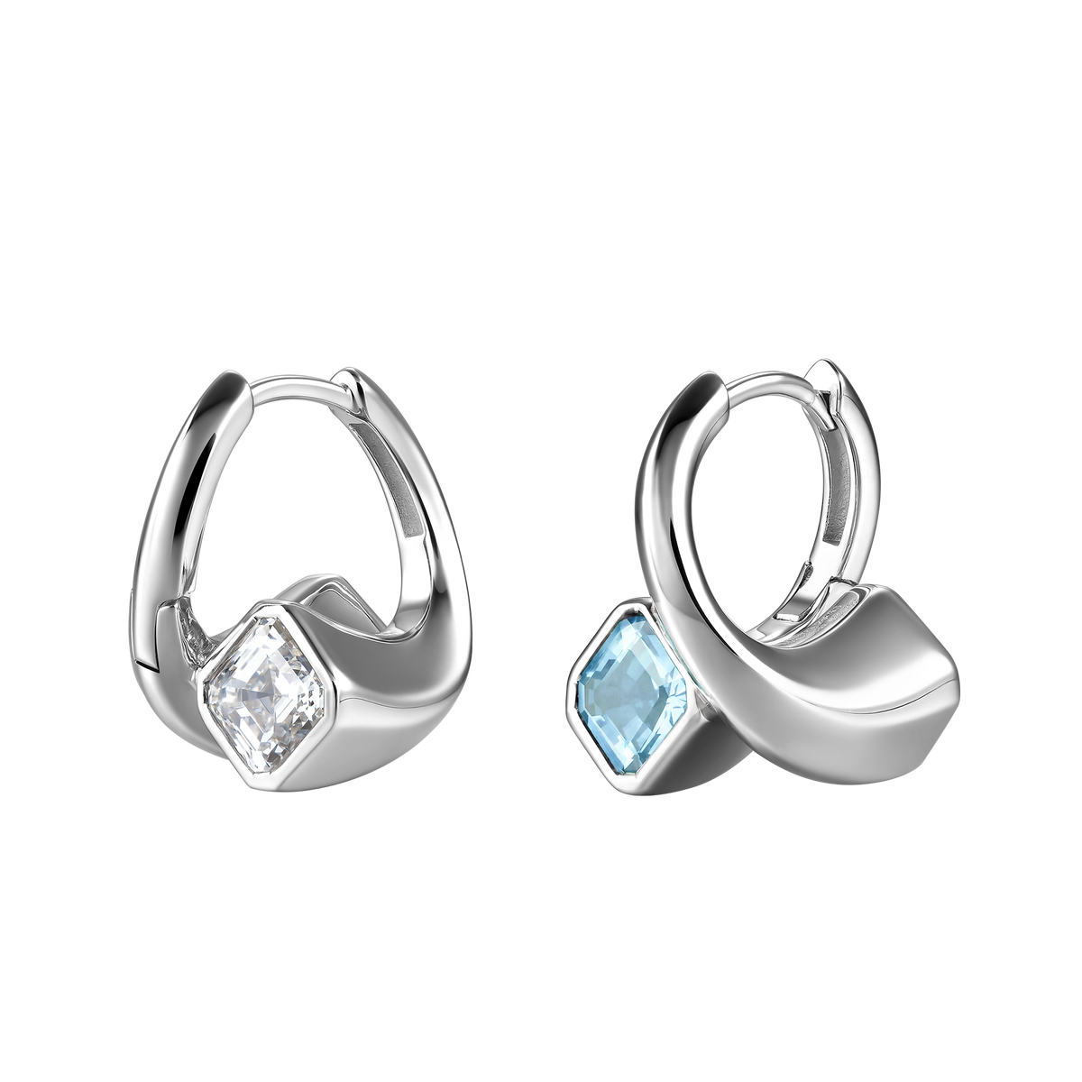 Nova reversible huggie earrings - Nova reversible huggie earrings -  The Future Rocks -    1