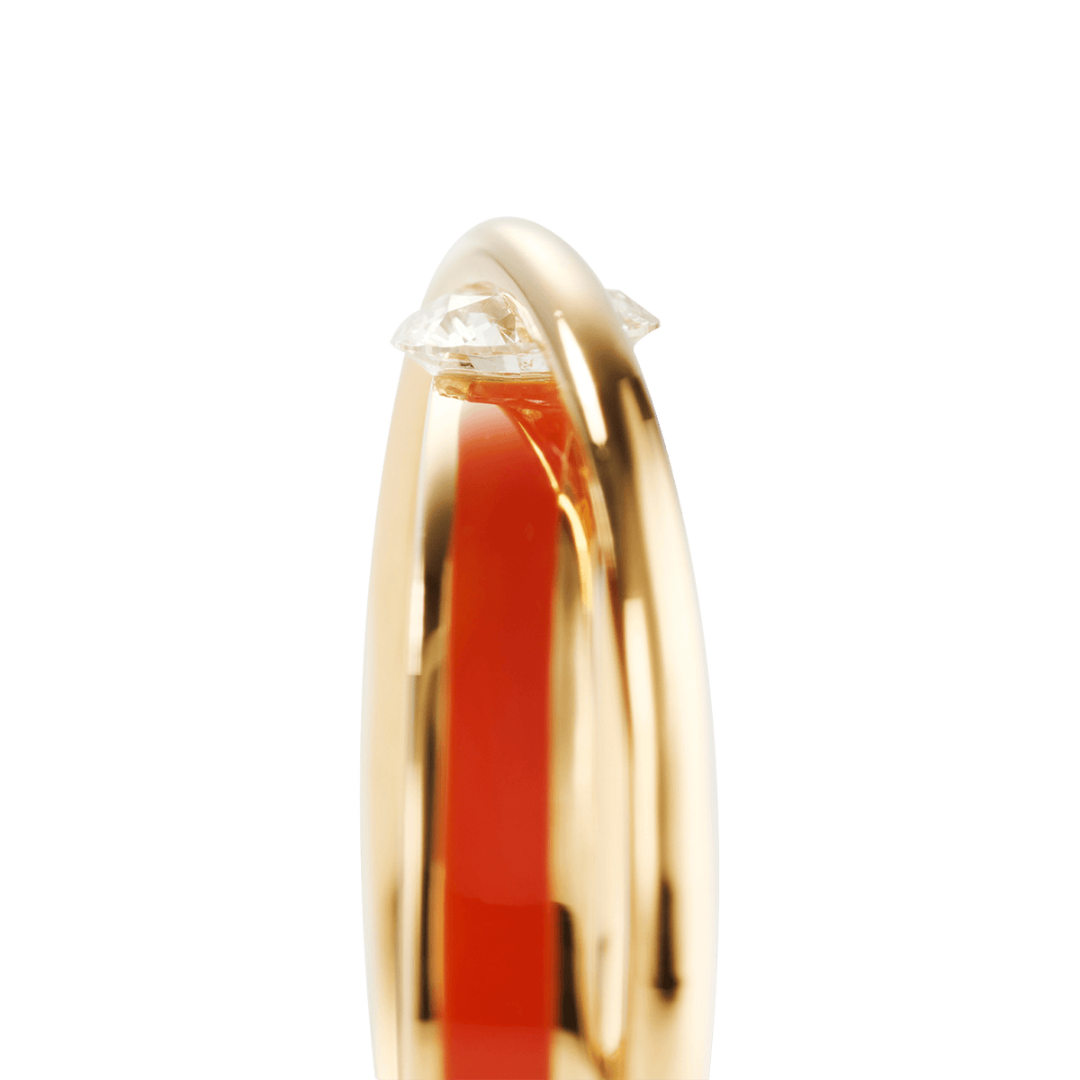  Engage EGR1 sun ring - Orange Enamel Diamond Ring -  The Future Rocks -    5 
