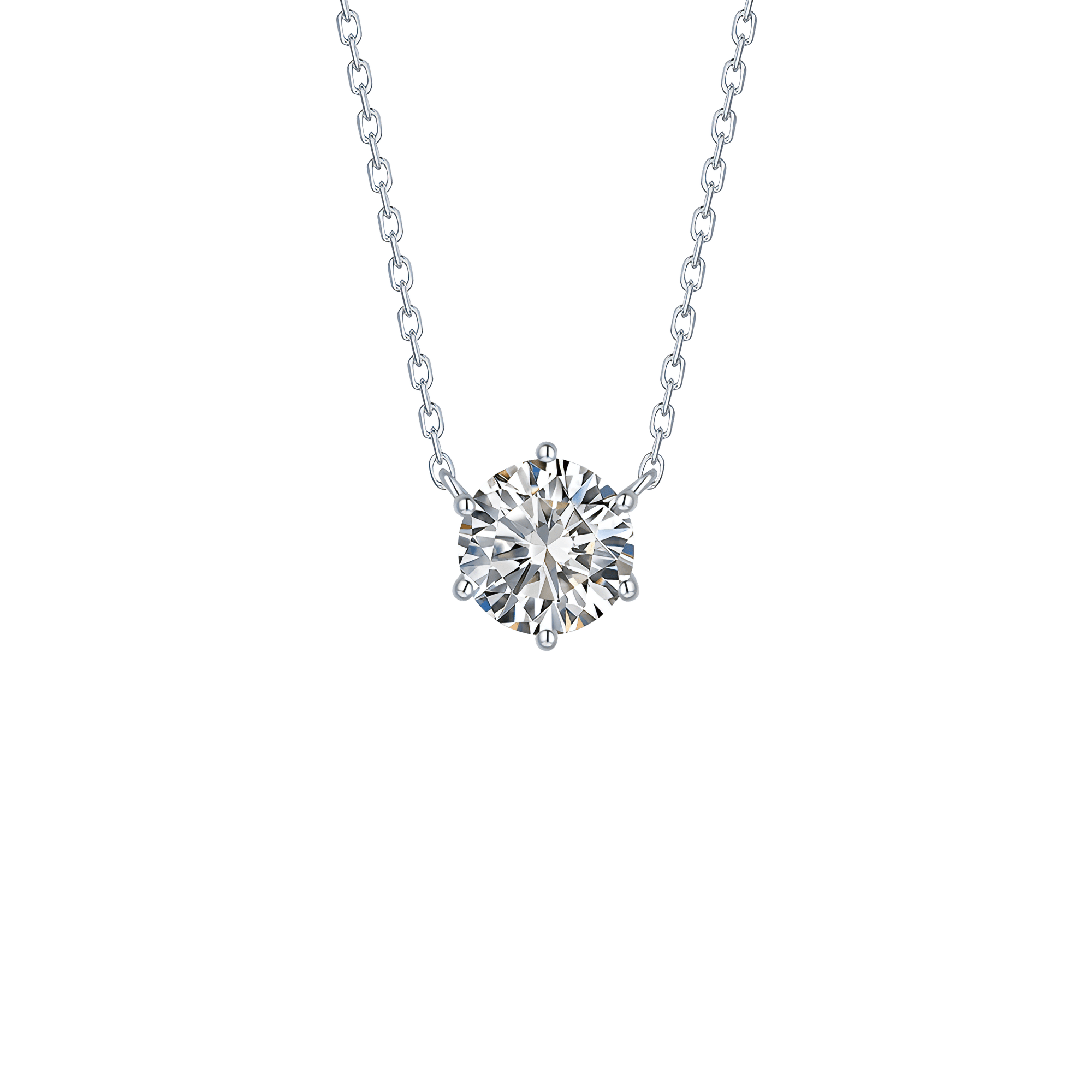  Essentials solitaire necklace - Essentials Lab-Grown Diamond Solitaire Necklace -  The Future Rocks -    6 