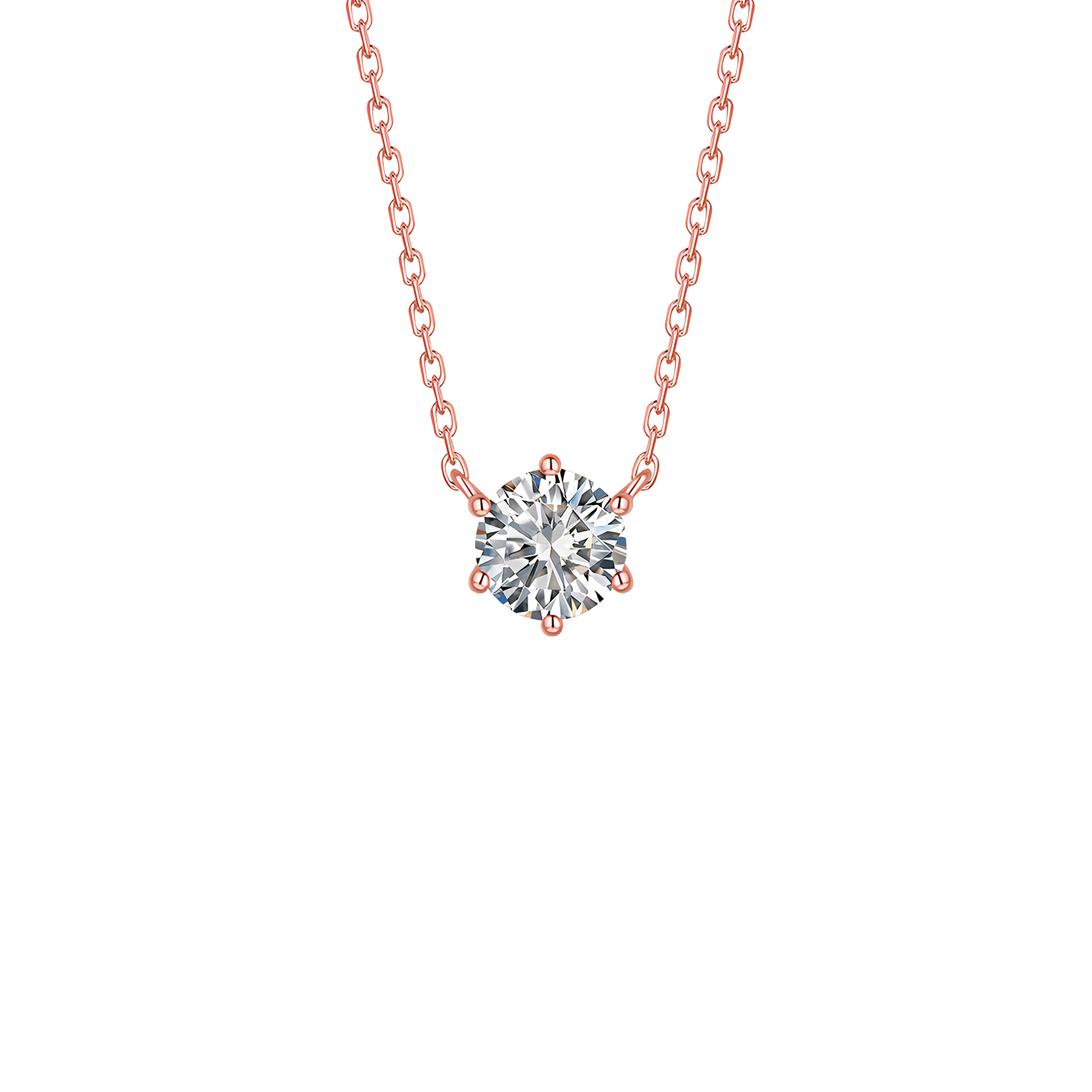  Essentials solitaire necklace - Essentials Lab-Grown Diamond Solitaire Necklace -  The Future Rocks -    8 