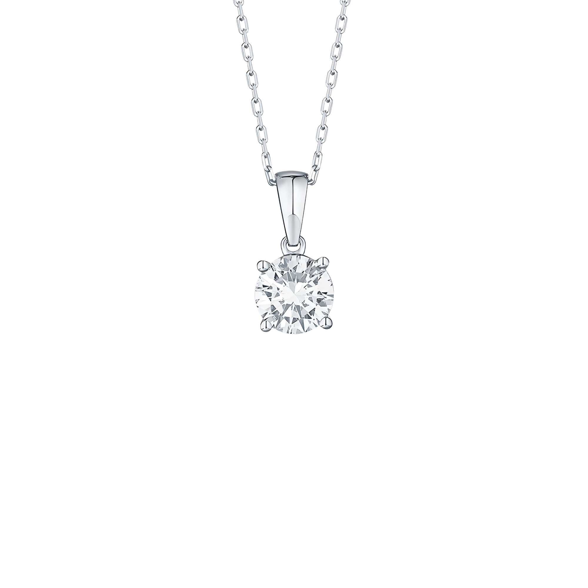  Essentials solitaire pendant necklace - Essentials Lab-Grown Diamond Solitaire Pendant Necklace -  The Future Rocks -    7 