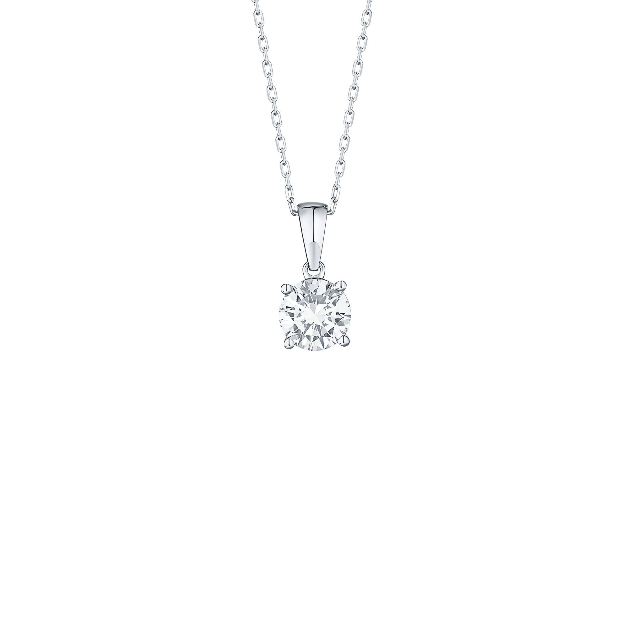  Essentials solitaire pendant necklace - Essentials Lab-Grown Diamond Solitaire Pendant Necklace -  The Future Rocks -    6 