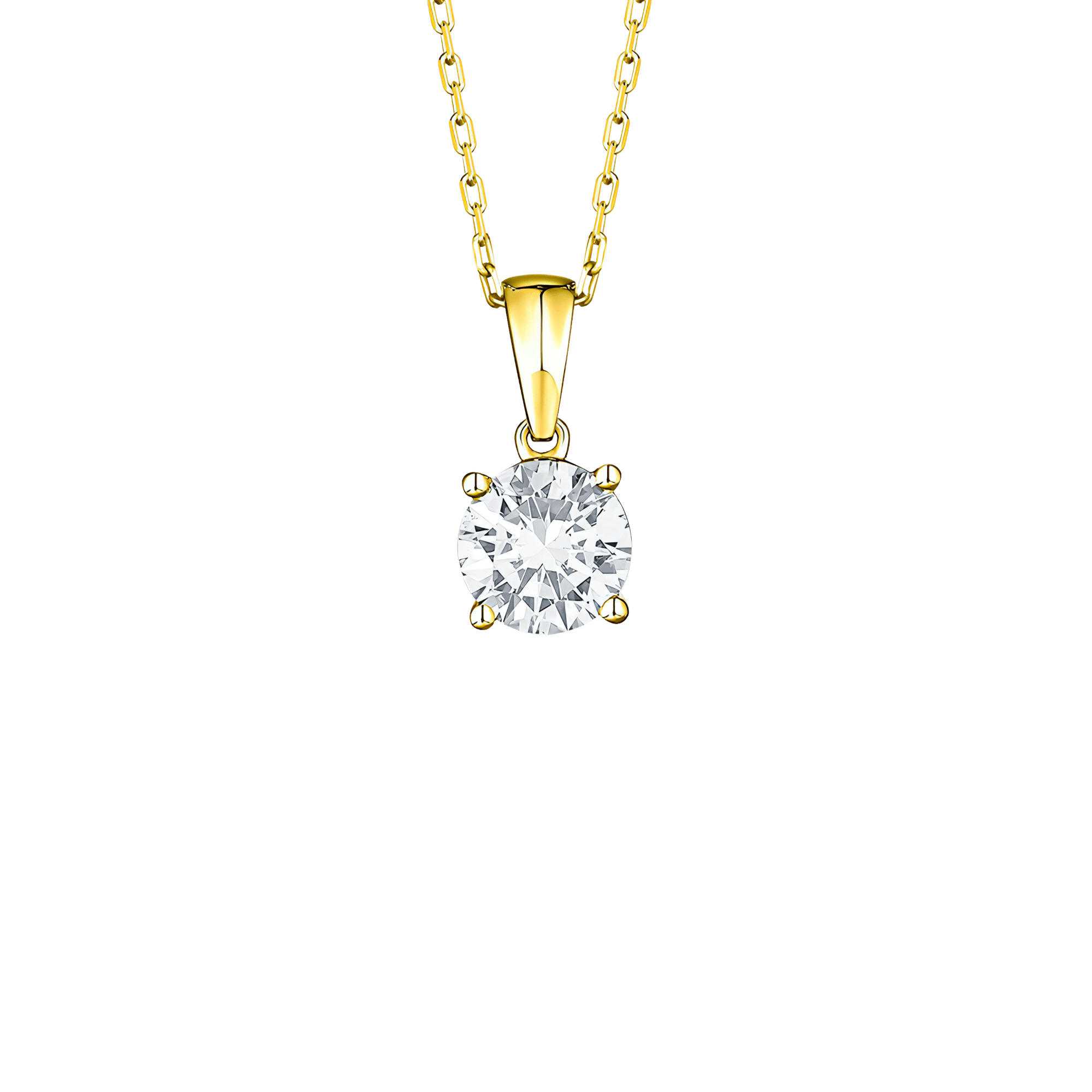  Essentials solitaire pendant necklace - Essentials Lab-Grown Diamond Solitaire Pendant Necklace -  The Future Rocks -    5 